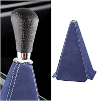 Vista 7 de BESULEN Cubierta de Funda de Palanca de Cambios para Coche, Cubierta de Gamuza de Cuero para Perilla de Cambios Cubierta Antipolvo, Reemplazo