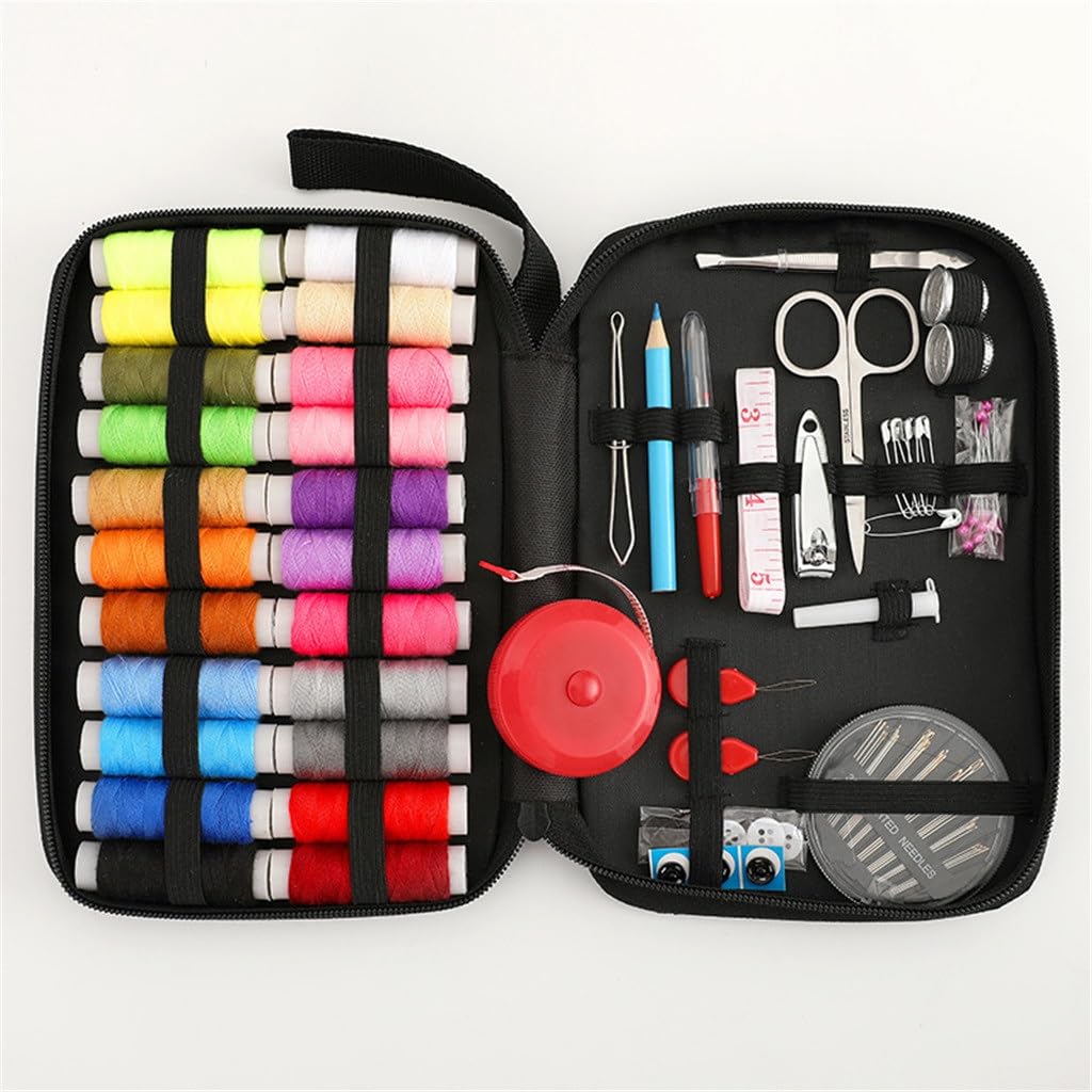 Kit de Costura portátil, Caja de Costura doméstica, Costura a Mano, Caja de Almacenamiento de Costura, Juego de Kit de Costura con Aguja de Coser