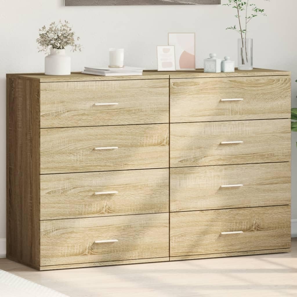 Kredensy 2 szt. dąb Sonoma 60 x 39 x 80 cm materiał drewnopochodny Living Room Cabinets szafka bufetowa kuchnia szafki kuchenne szafka apteczna kuchnia do jadalni kuchni deserów sklep