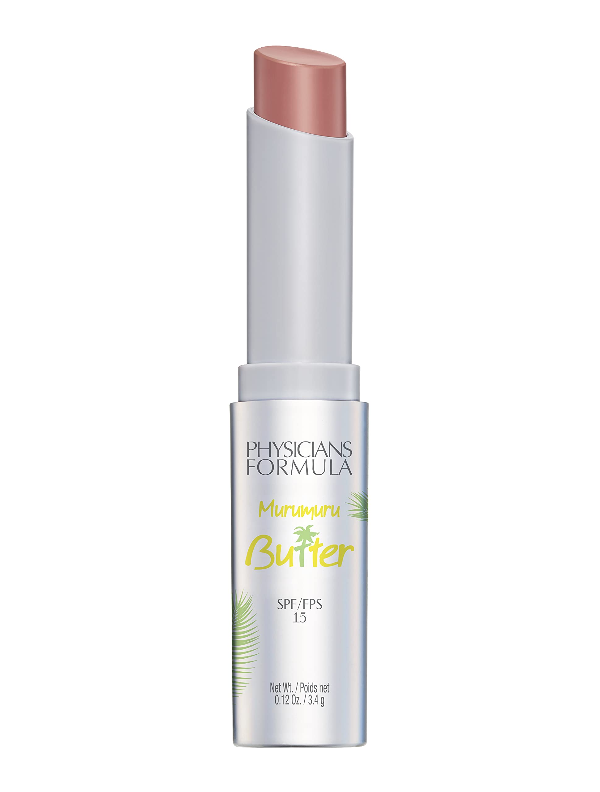 Physicians Formula, Murumuru Butter – Barra de Labios Mantecosa con Tucuma Hidratante, Cupuaçu y Mezcla de Manteca de Murumuru, Ácidos Grasos Esenciales y Protección SPF 15 - Soaking Up The Sun