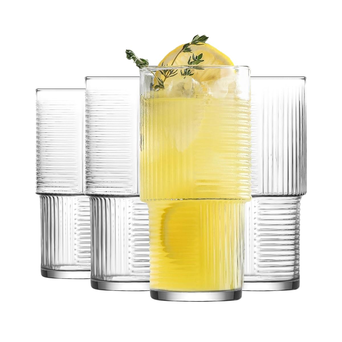 Lav Glassware 515Ml Helen Stacking Highball Glasses - Pack Of Six