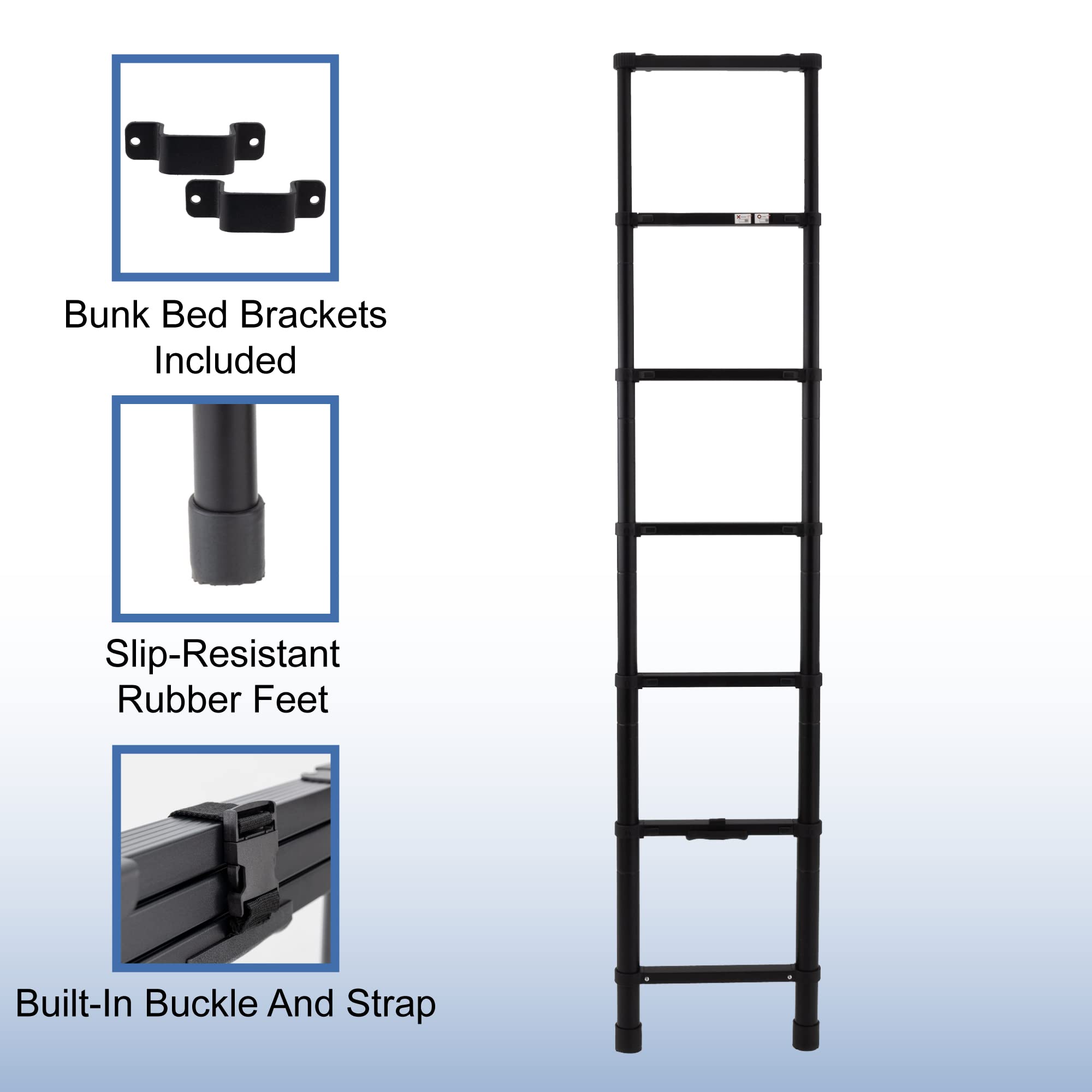 Rec Pro Rv Ladder Snapklik.com : RecPro RV Telescoping Bunk Bed Ladder Includes Mounting ...
