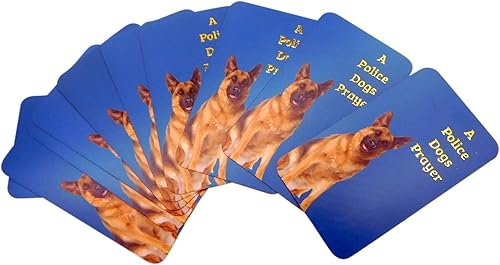 Westmon Works Paquete a granel de oración de perro de policía para oficial canino K-9 Unidad de protección, juego de 10