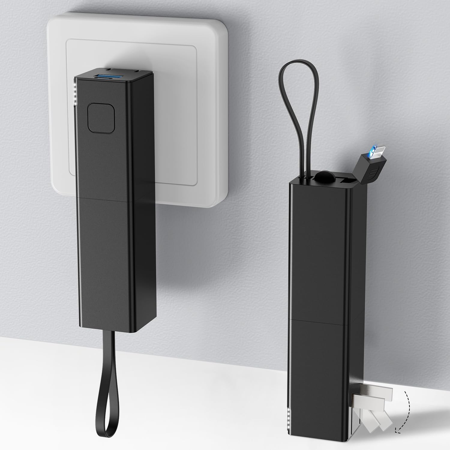 Amazon | モバイルバッテリー 大容量 コンセント一体型 【2025新登場