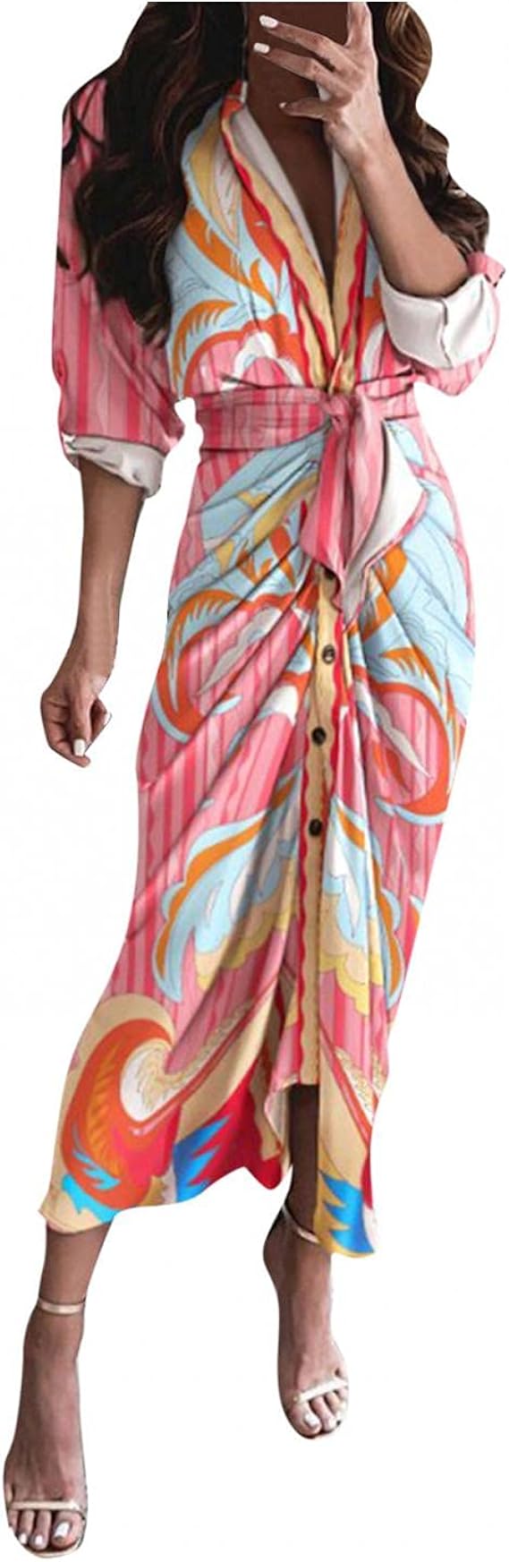 Amazon Co Jp ロングワンピース レディース ルームウェア ワンピース 前開き 染め柄 透けない かわいい マキシワンピース シンプル きれいめ タイトワンピース エレガントドレス オフィス シンプル 春夏秋 服 ファッション小物 Amazon Co Jp ロングワンピース レディース ルームウェア ワンピース 前開き 染め柄 透けない かわいい マキシワンピース シンプル きれいめ タイトワンピース エレガントドレス オフィス シンプル 春夏秋 服 ファッション小物