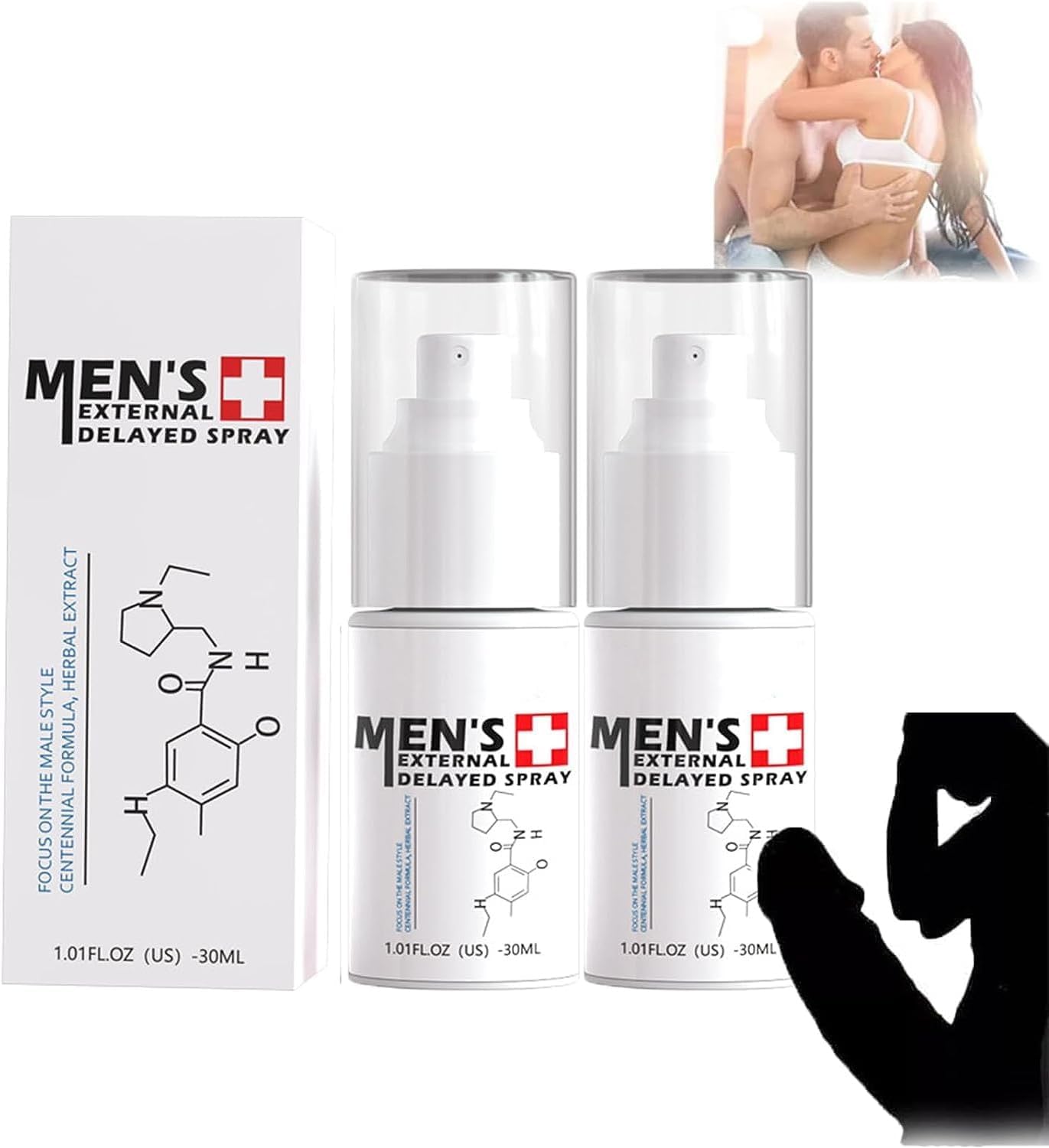 Men’s Long Lasting Delay Stronger Spray,Men's External Delayed Sprays,Men's Enhancer Spray,Improve The Quality of Love and Make Her Love You More (2)
