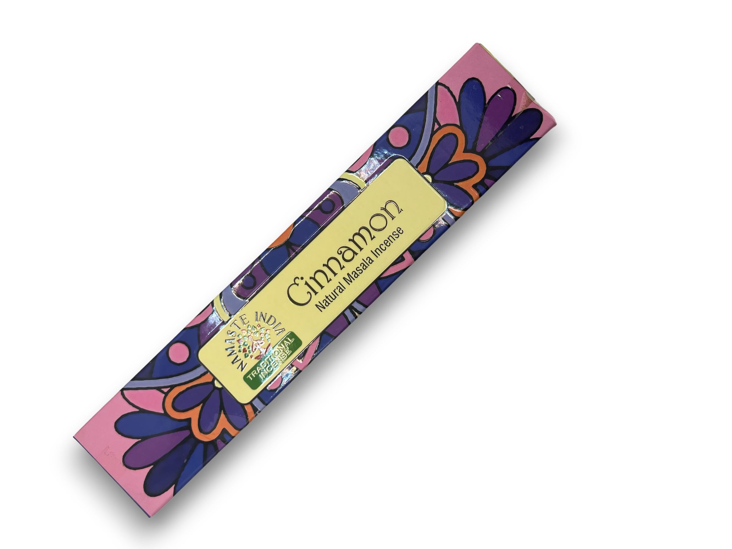Ancient Wisdom Various Scents Namaste Mandala Masala Incense - Traditional Indian Agarbathi - Handmade - 1 Box - Hostenatura (Cinnamon)