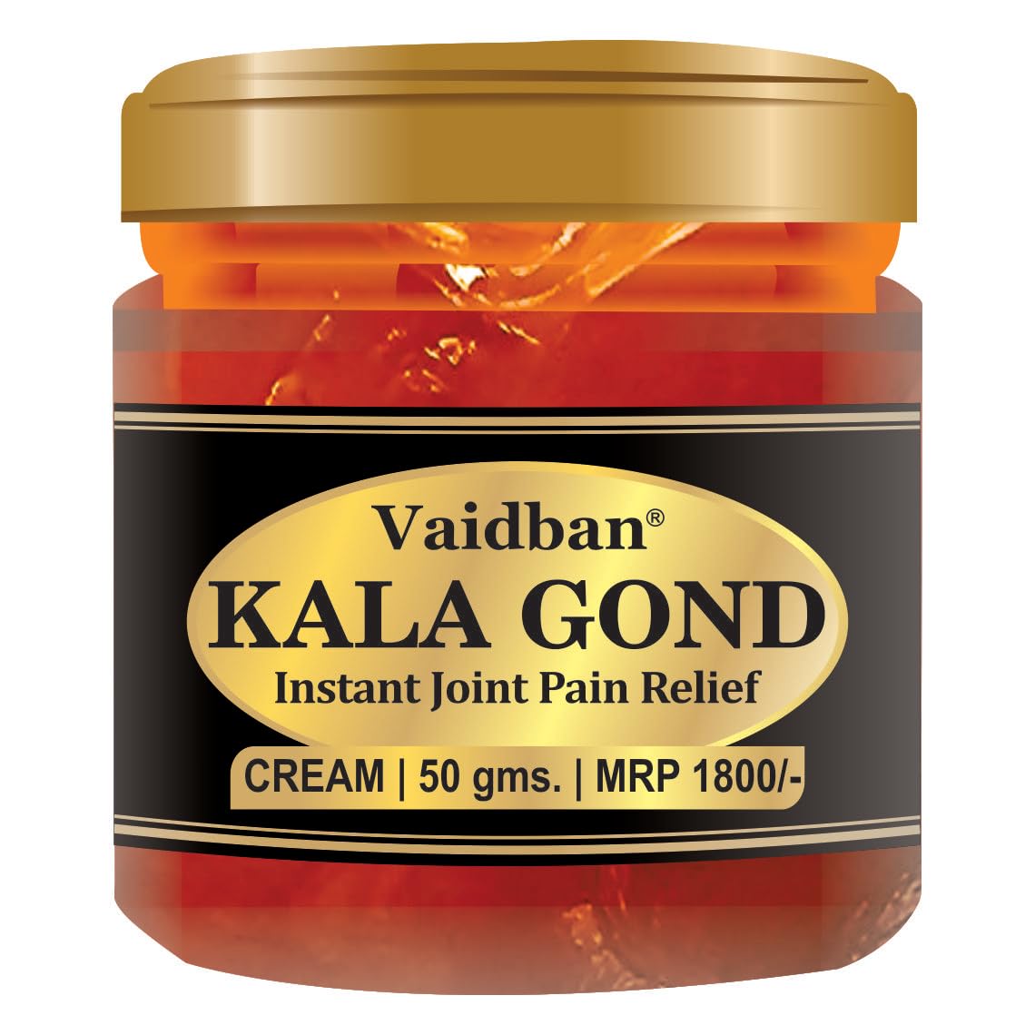 Vaidban Kala Gond Cream - Instant Ayurvedic Pain Relief Cream for Men & Women (50 GM) (B0BVWPS7YB) Amazon Price History, Amazon Price Tracker