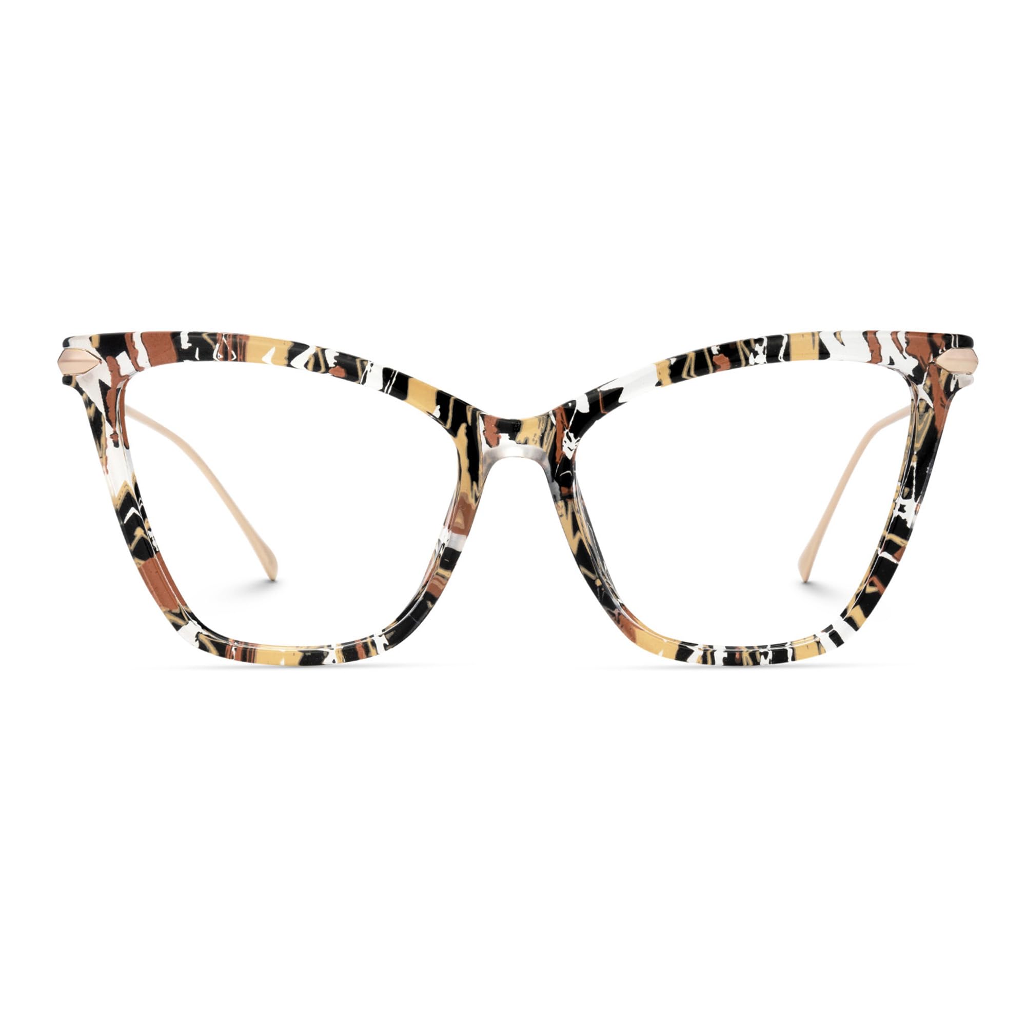 Zeelool Oversized Blue Light Blocking Glasses for Women, Butterfly Glasses Frame Eyeglasses with Clear Lenses ZJGT000206-12B