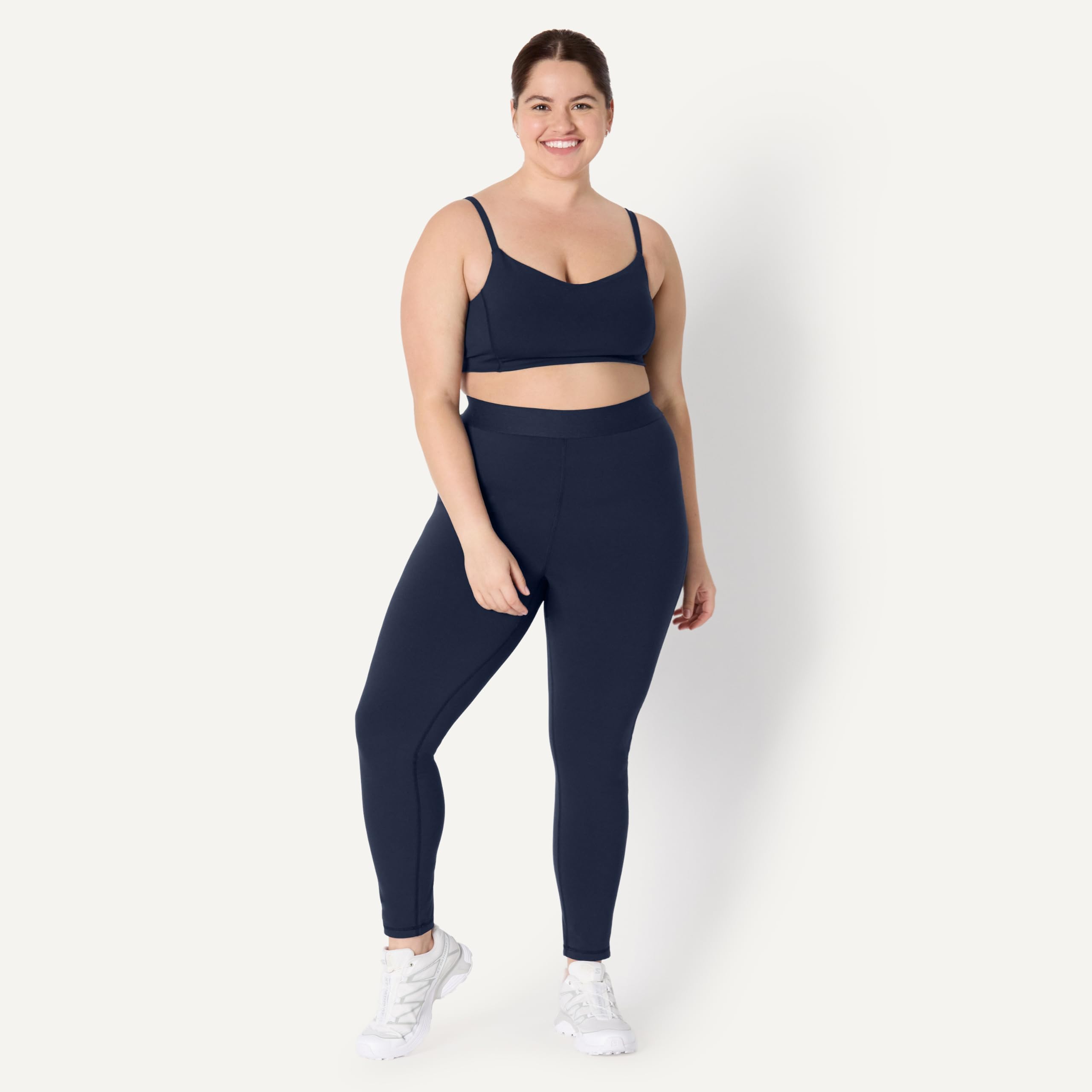 Amazon Essentials Damski biustonosz sportowy Active FormFlex Buttery Soft Light Support Sweetheart Neck Yoga Sports Bra