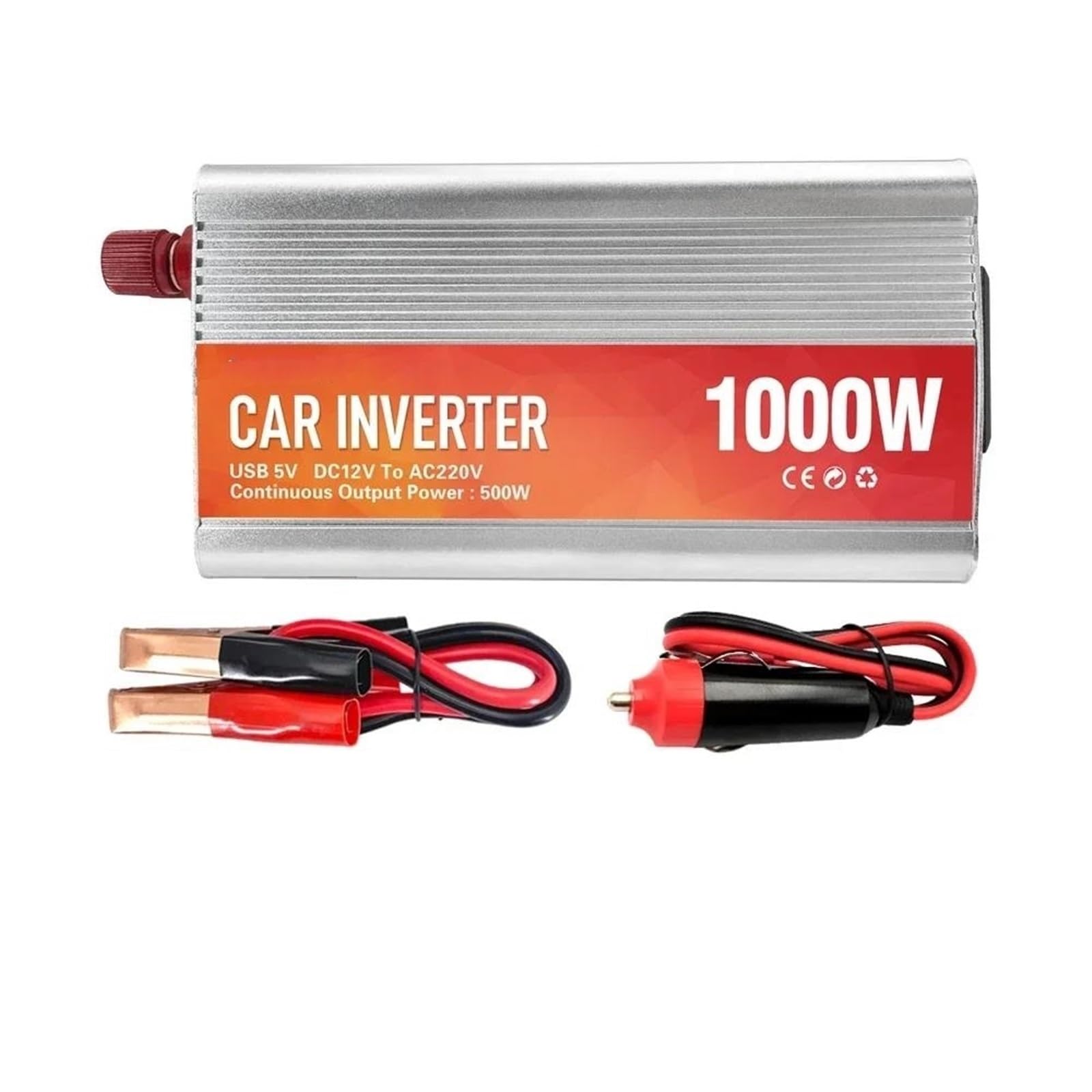 Power Inverter Inverter per Auto 12V 220V Convertitore di Potenza CA con 5V USB Onda Sinusoidale Inverter Caricabatterie Attrezzatura di Conversione Auto Convertitore di Potenza(1000W)