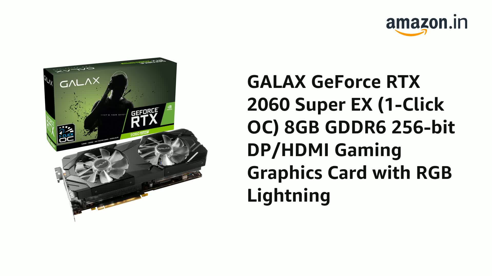 Amazon.in: Buy Galax GeForce RTX 2060 Super EX (1-Click OC