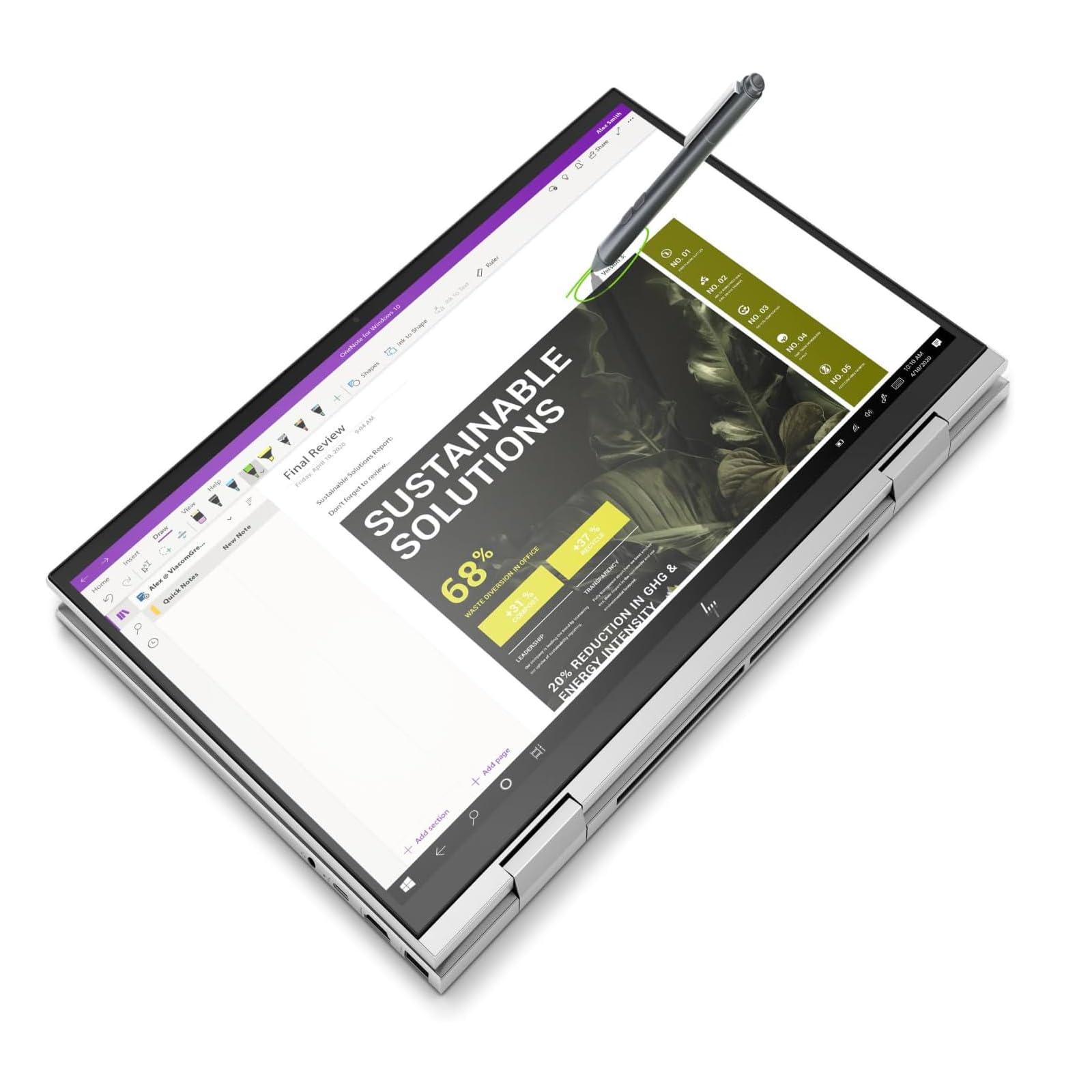 Cyfrowy rysik do laptopów HP Envy X360/Pavilion X360/Spectre X360 2 w 1, do Microsoft Surface, obsługa MPP z czułością nacisku