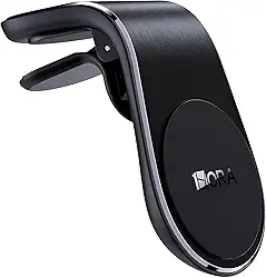 Suporte Veicular 1Hora, para Smartphone, Celular Carro, Preto, Fixação Magnética, Rotação 360 Graus, Ampla Compatibilidade