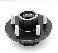 Vista 6 de Juego de 2 kits de cubo de remolque, 5 pernos en círculo de pernos de 4-1/2 pulgadas, kit de cubo de remolque, para husillo cónico interior de 1-3/8