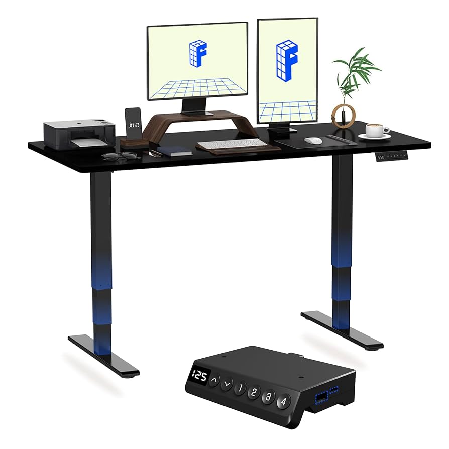 140cm×70cm E6 B 2020年5月購入 Flexispot ブラック FLEXISPOT 電動式昇降デスク 140 x 70cm ブラック 楽天市場