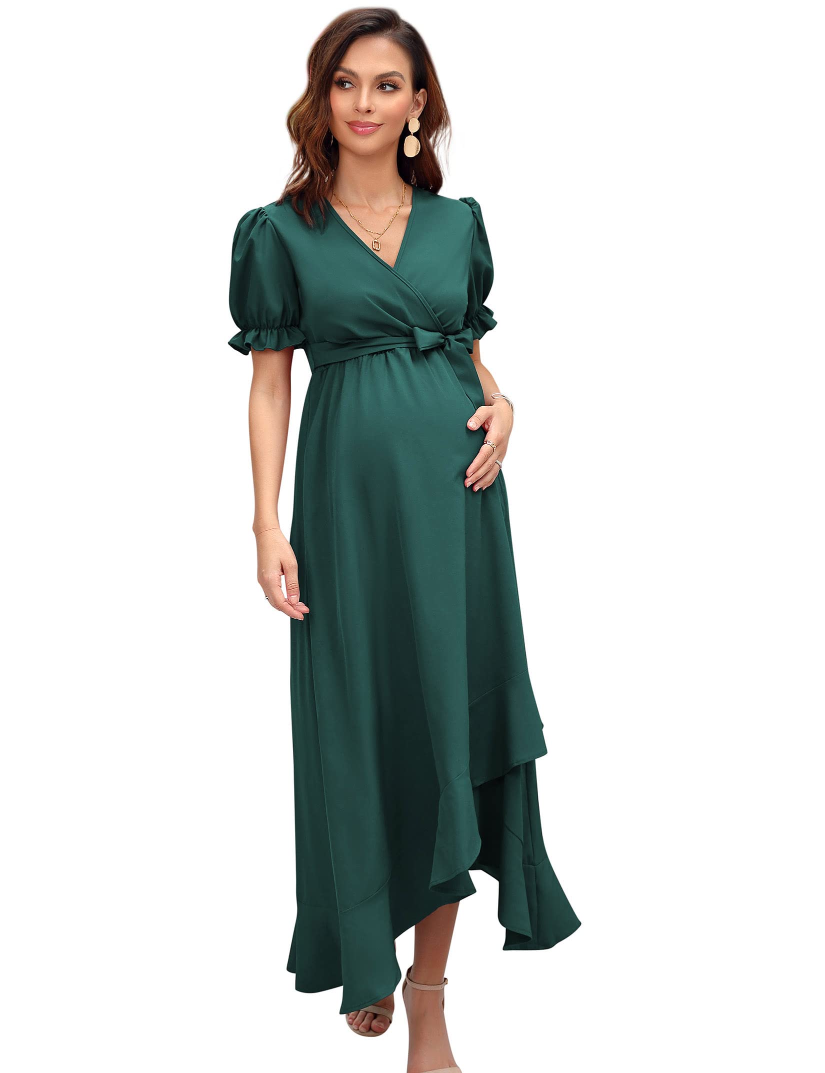KOJOOIN Abiti Eleganti Donne Incinte Vestiti Donna maternità in Chiffon Incinta Fotografia Puntelli Fancy Servizio Fotografico Abito Lungo