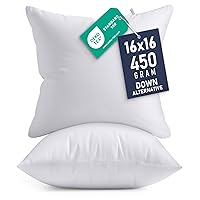 Utopia Bedding Throw Pillows Insert (Pack of 2, White)
