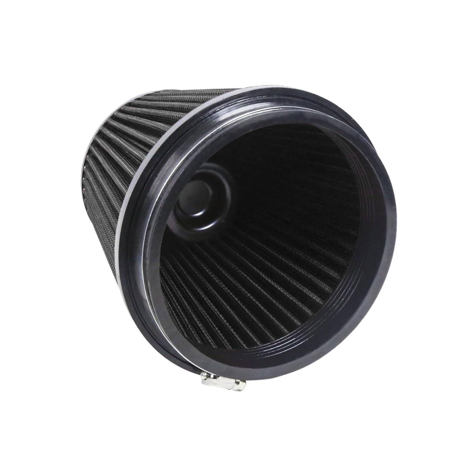 Filtro De Aire Seco Calidad Repuesto Cono Entrada Universal 6 Pulgadas Y 152mm Toma Aire Coche(Black)