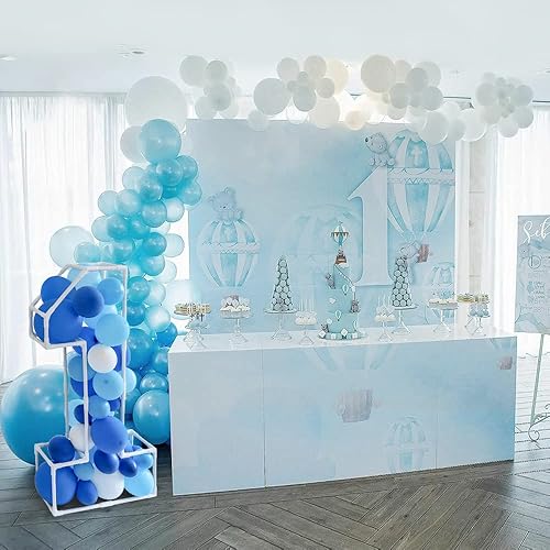 Miniatura 7 de Números de mosaico para globos número 1, marco de jaula de globos, decoración de fiesta de primer cumpleaños, decoración de fiesta de cumpleaños