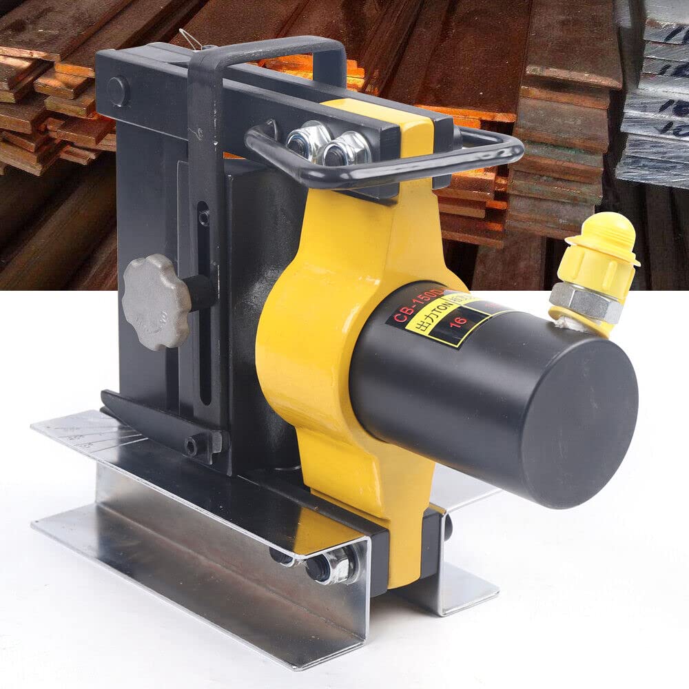 Piegatubi idraulico, 16 tonnellate, strumento di piegatura per tubi di piegatura per materiali metallici di larghezza 150 mm e spessore 10 mm