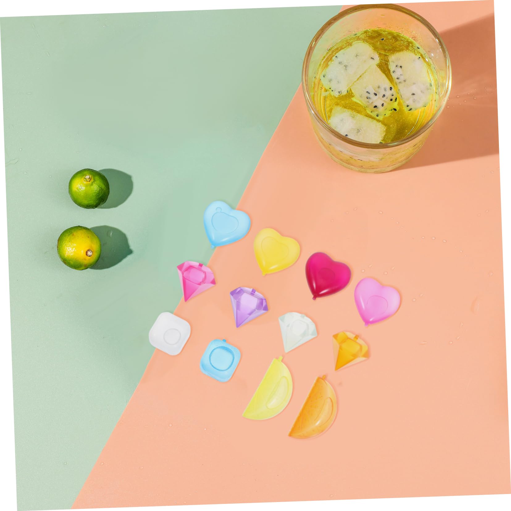 96 Cubitos De Hielo Cubitos De Plástico Bandejas De Hielo Transparentes Artículos Geniales Para Comprar Cubos De Hielo Extraíbles Recipientes Para El Congelador Cubos De