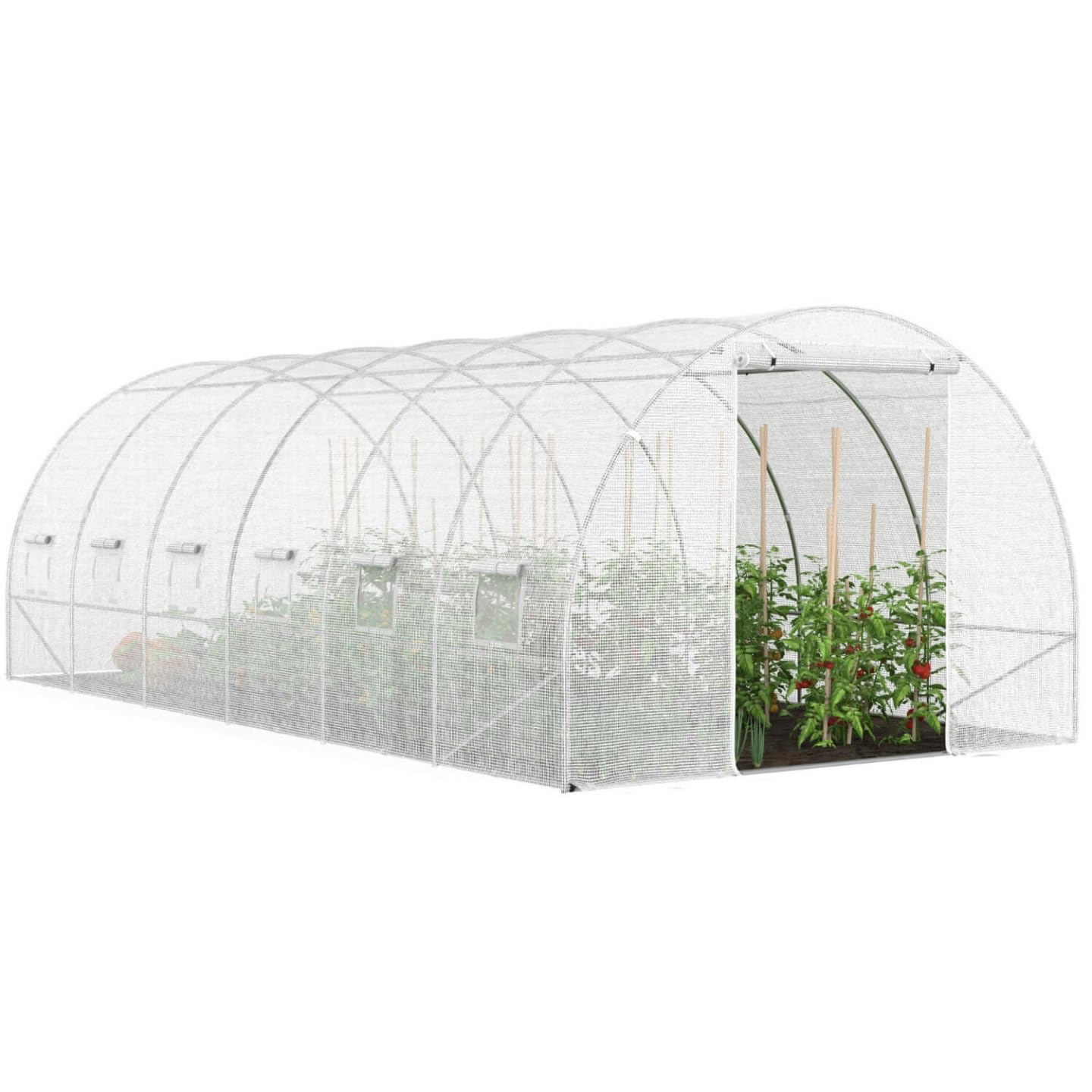 Probache - Bâche de Rechange 130gr/m² pour Serre Tunnel 18 m² Transparente CRIMÉE