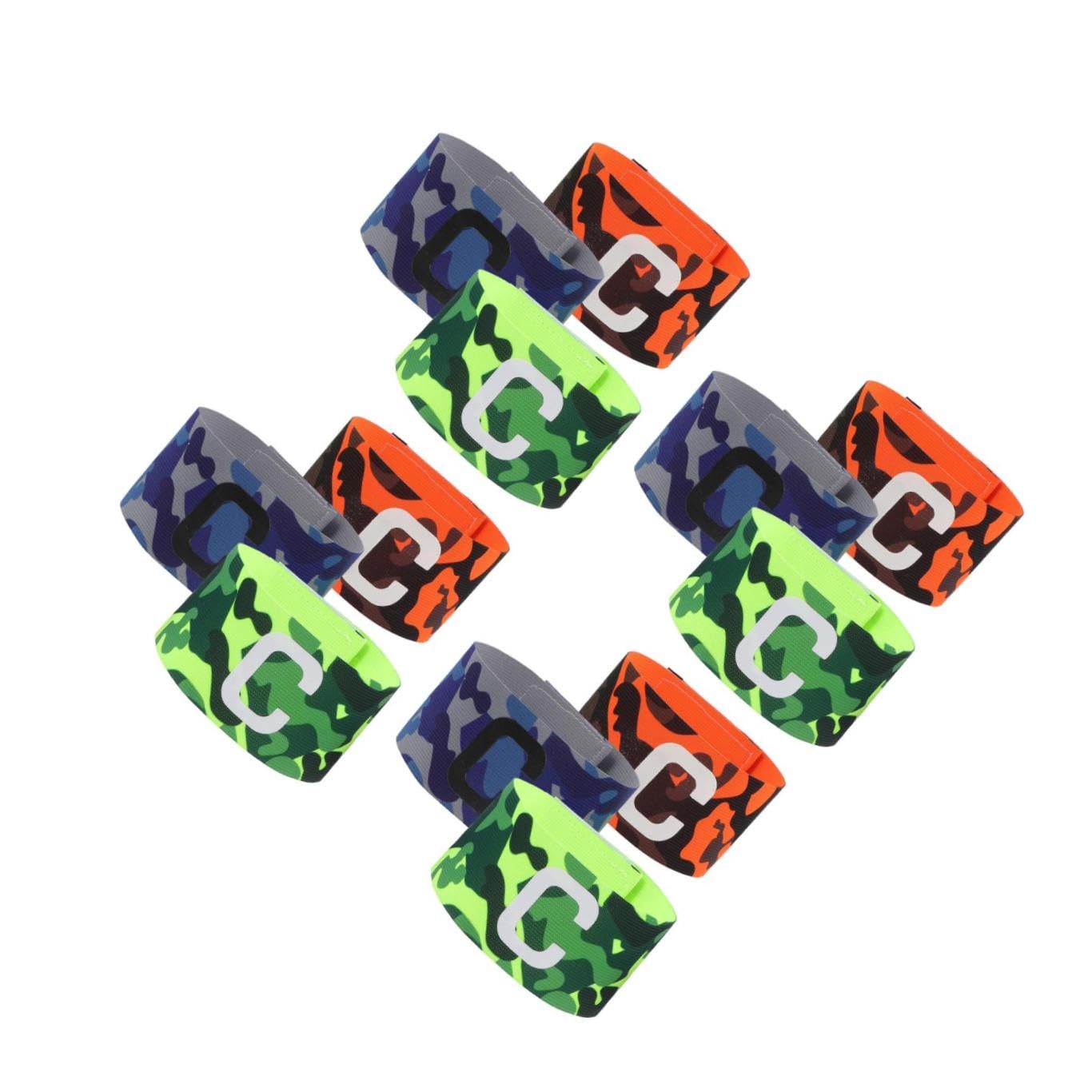 Toddmomy 12piezas Brazaletes De Ajustables para Fútbol Accesorios Resistentes y Prácticos Bandas De Brazo para Adultos y Camuflaje
