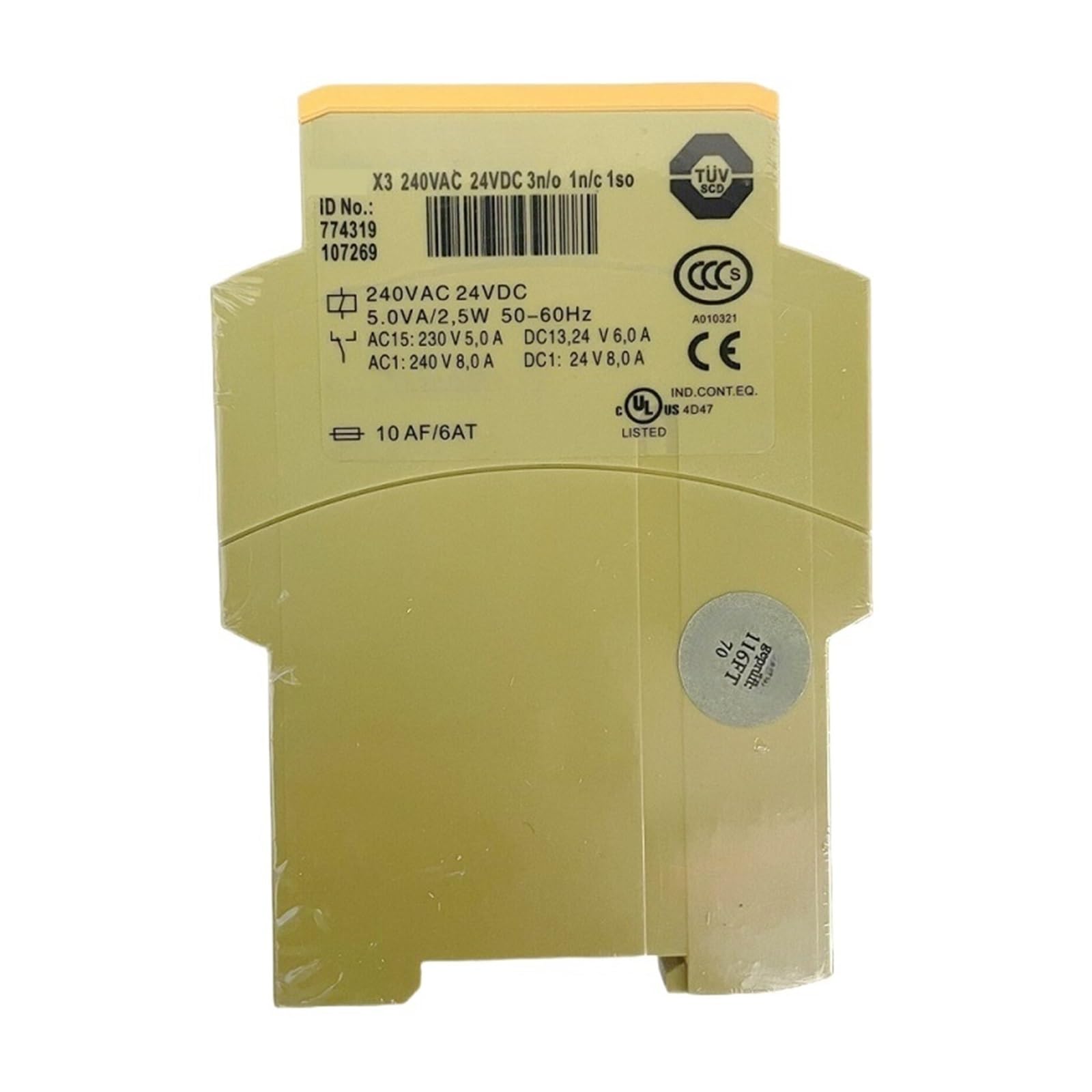 CJKXPZMH X3 774319 Relay Module 24VDC 240VAC 3n/o 1n/c 1so