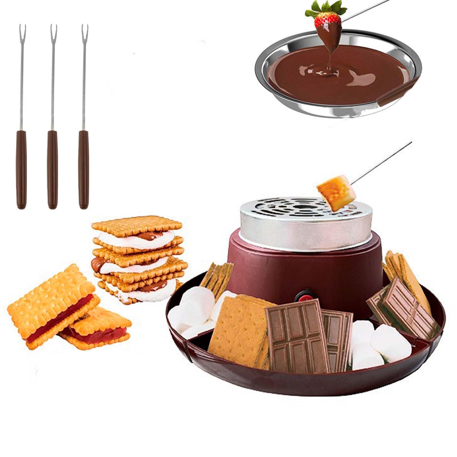 Máquina For Hacer S'Mores Y Fondue 2 En 1, Bandejas Desmontables