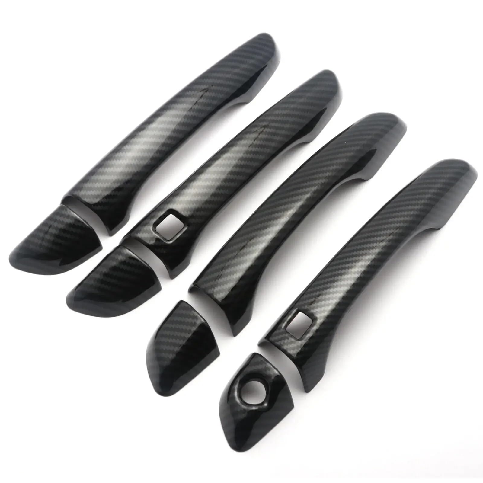 DUDUYANG Car Outside Door Handle for Hyundai for Elantra Sedan Avante 2017-2020 Carbon Fiber Style Car Door Handle Cover Sticker Trim Accessories Protect Decoration