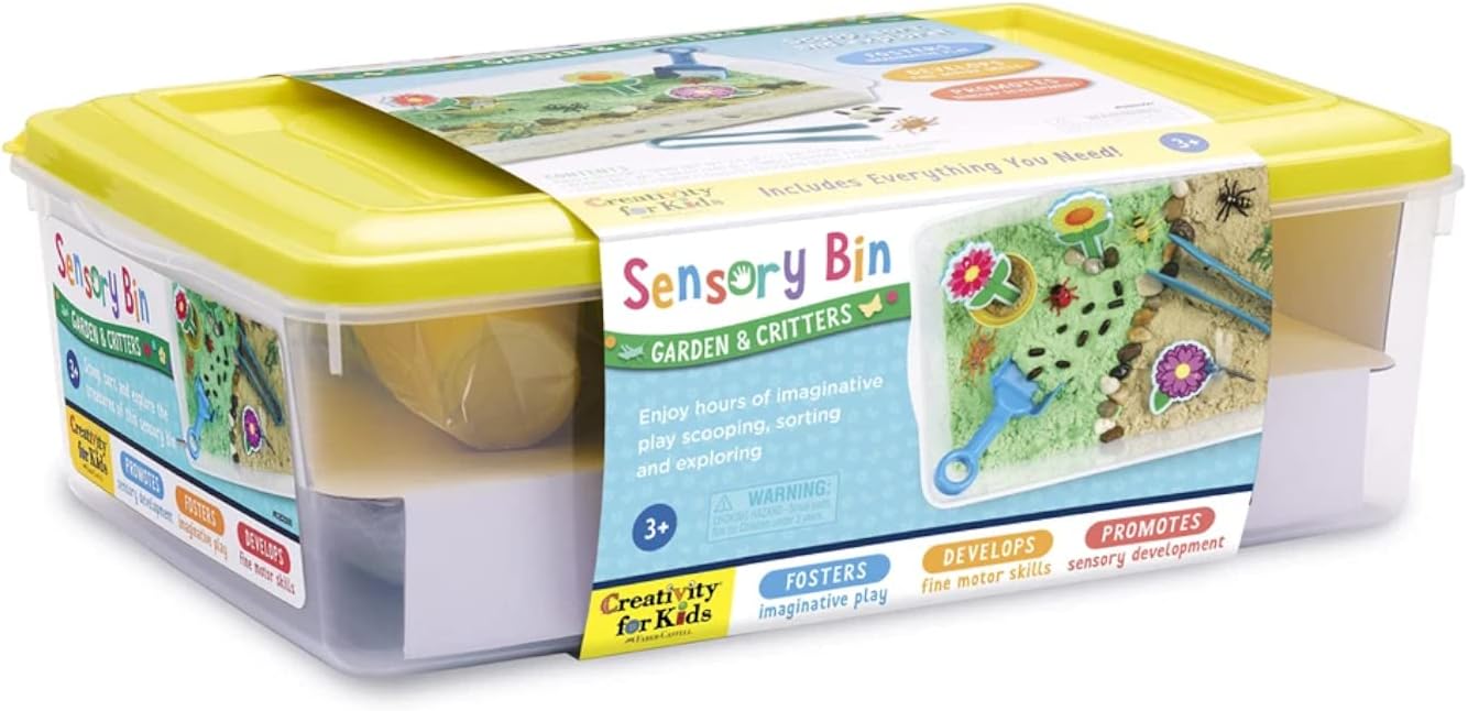Creativity for Kids Sensory Bin: Garden and Critters - Pretend Play, Flower Garden Preschool Toys