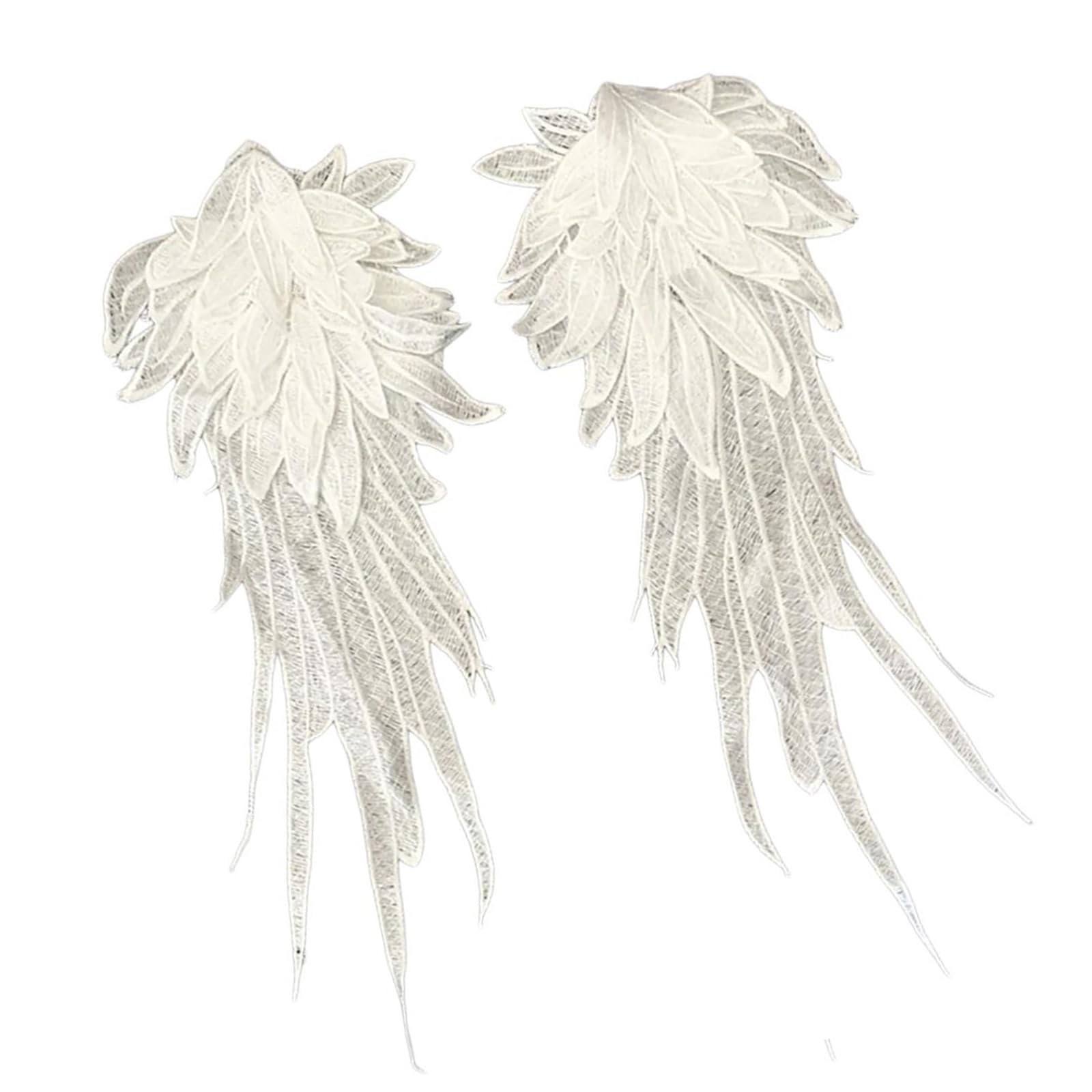 1pair Wing Embroidery Patches Fashion Clothing Appliques Costume Accessory for Personality Clothing