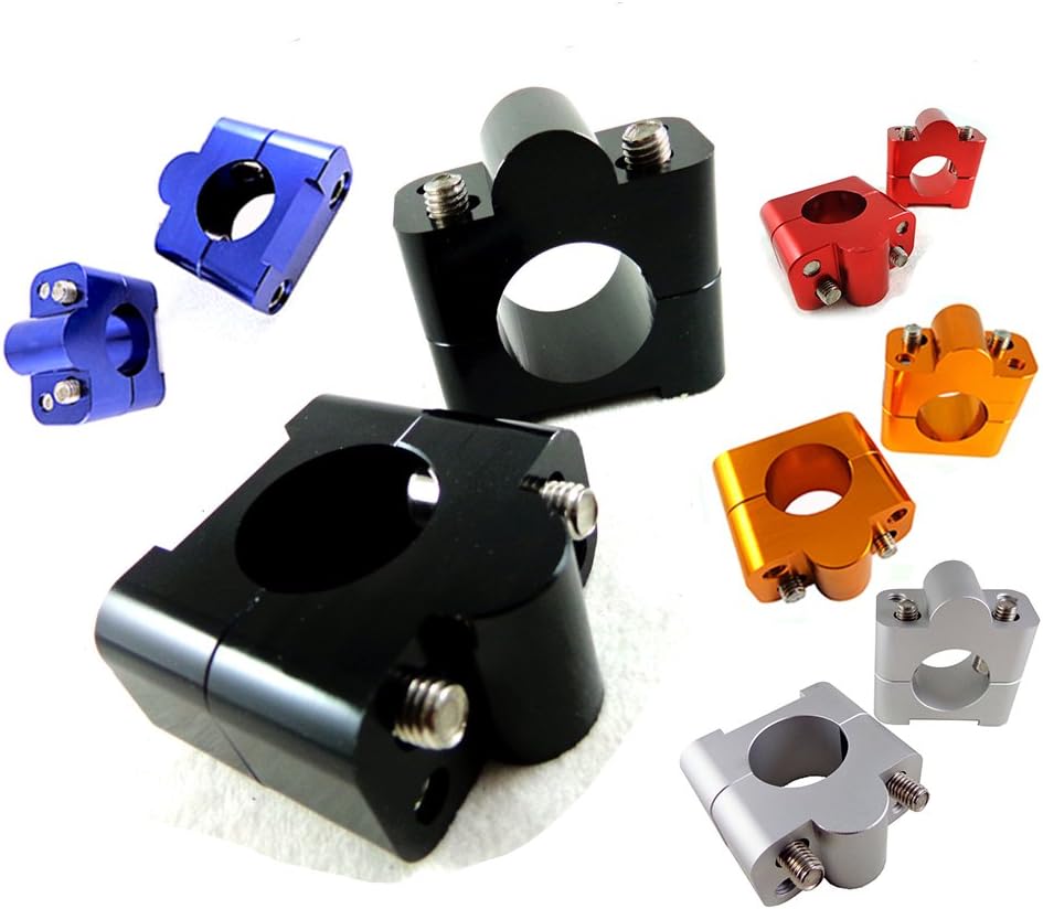 Universal Handlebar Riser Converter Clamp 7/8" to 1 1/8" for Dirt Pit Bike ATV Quad (Gold)