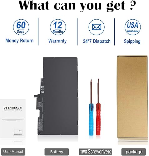 Miniatura 5 de DMKAOLLK CS03XL - Batería para laptop HP EliteBook 840 850 755 745 G3 G4 ZBook 15u G3 G4 Series 800513-001 800231-1C1 800513-001 CS03 CS046XL