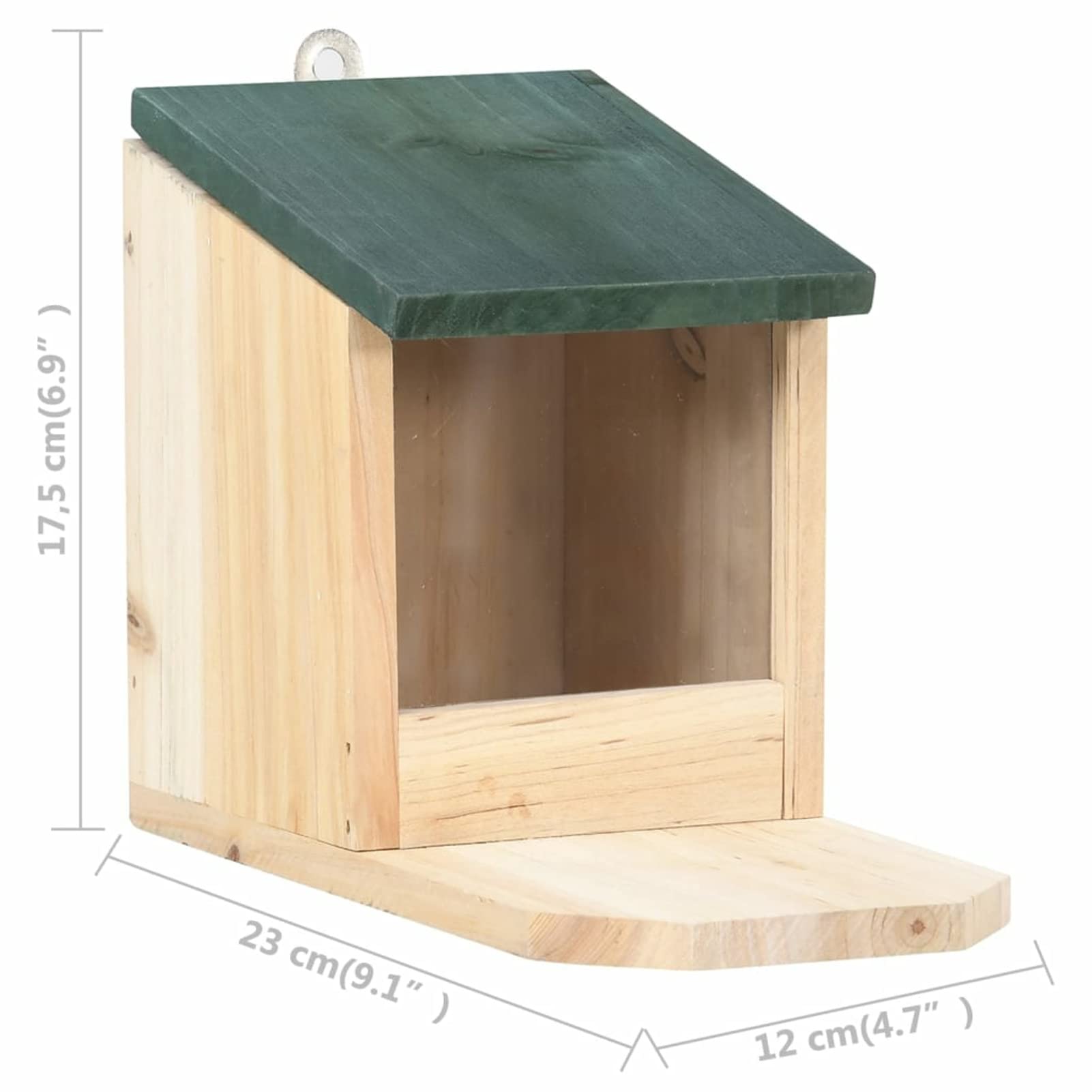 Homgoday Mobili Casette per Scoiattoli 4 pz in Legno di Abete, Decorazione da Mobili, Mobili da Interni/Esterni per Soggiorno Ufficio