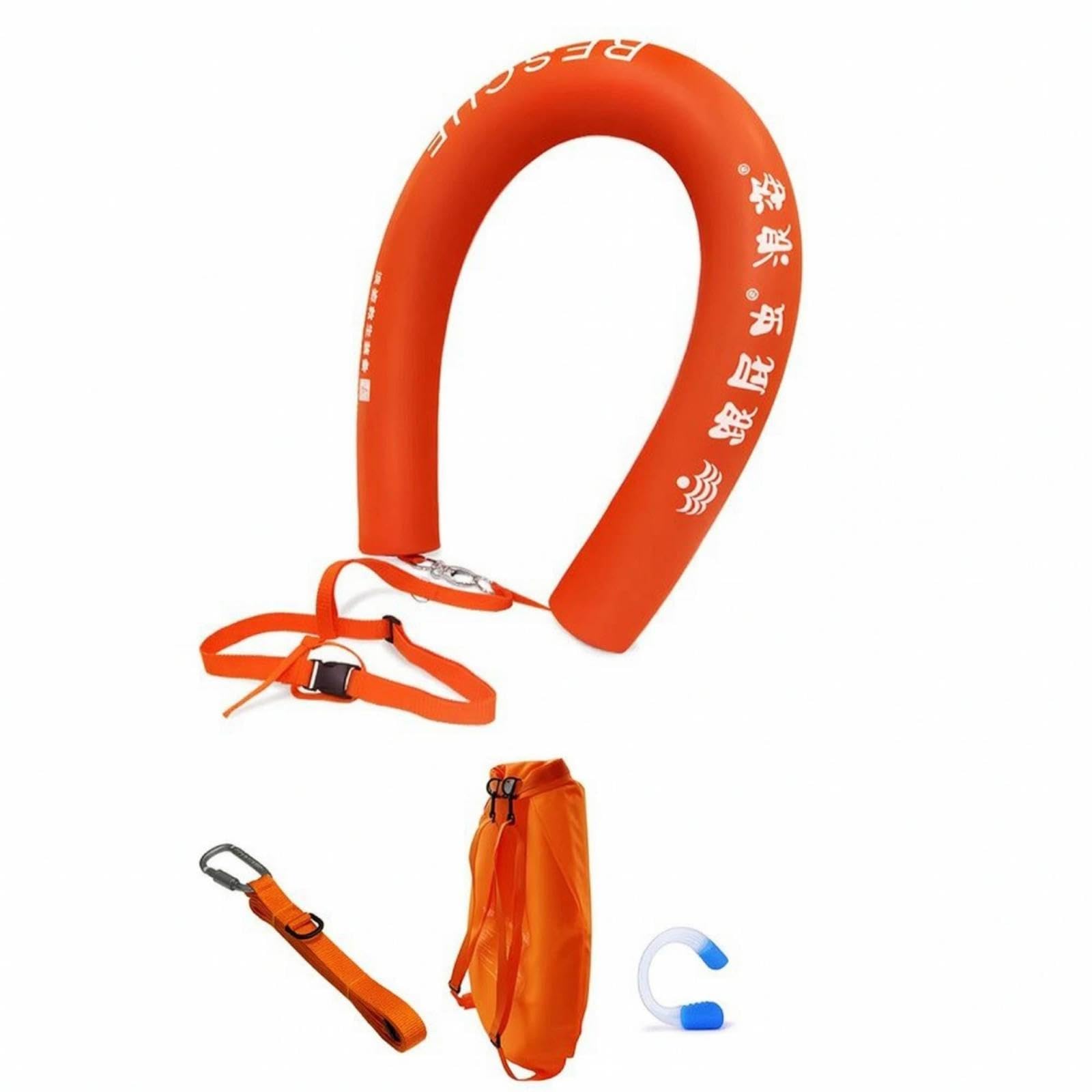 Buoyancy Solid Swim Buoy with Strap Non-Inflatable Swim Buoy for Beginners, Swimmers Stick-Bag-Rope-Plug-image-28