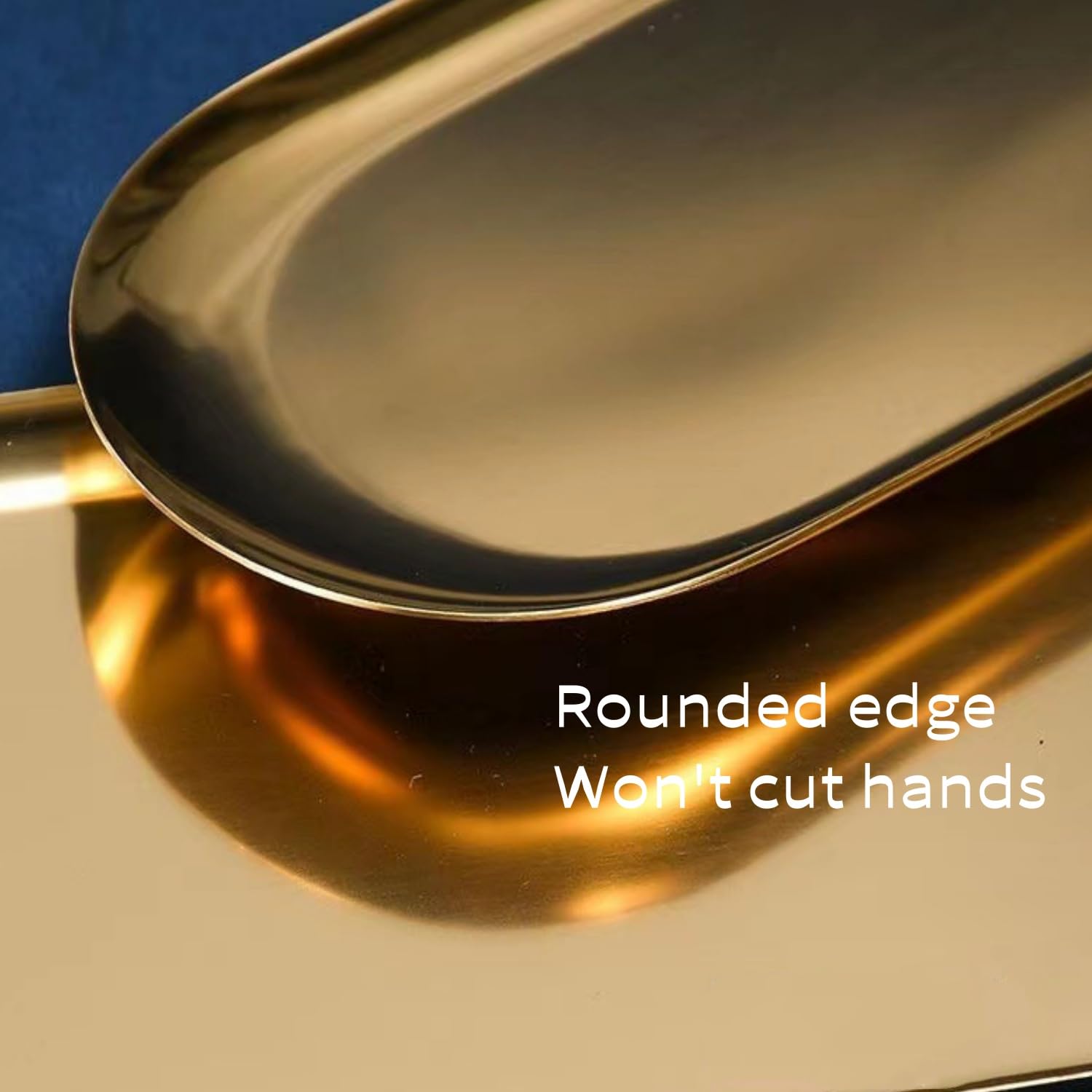 BYMIVOFUN PLATEAU OVALE, Plateaux De Rangement En Acier Inoxydable