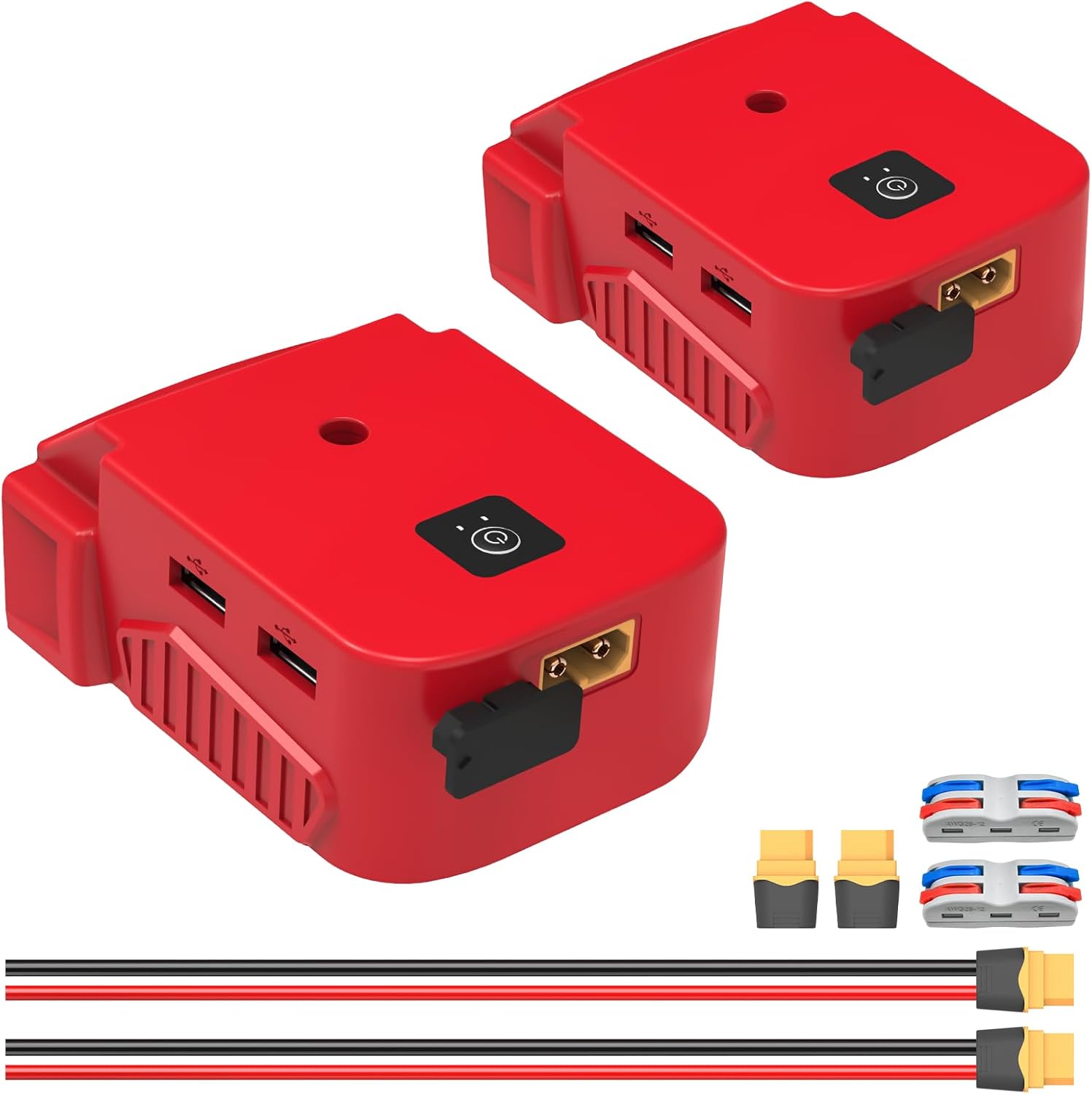 Kzreect Power Wheels Battery Adapter with USB Ports & XT60