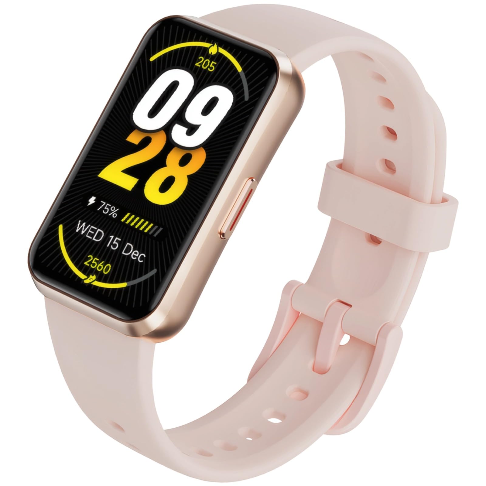 Reloj inteligente para mujer, rosa, pantalla grande de 3,73 cm, reloj de fitness para salud, frecuencia cardíaca, presión arterial, monitor de oxígeno en sangre, monitor de sueño, impermeable IP68