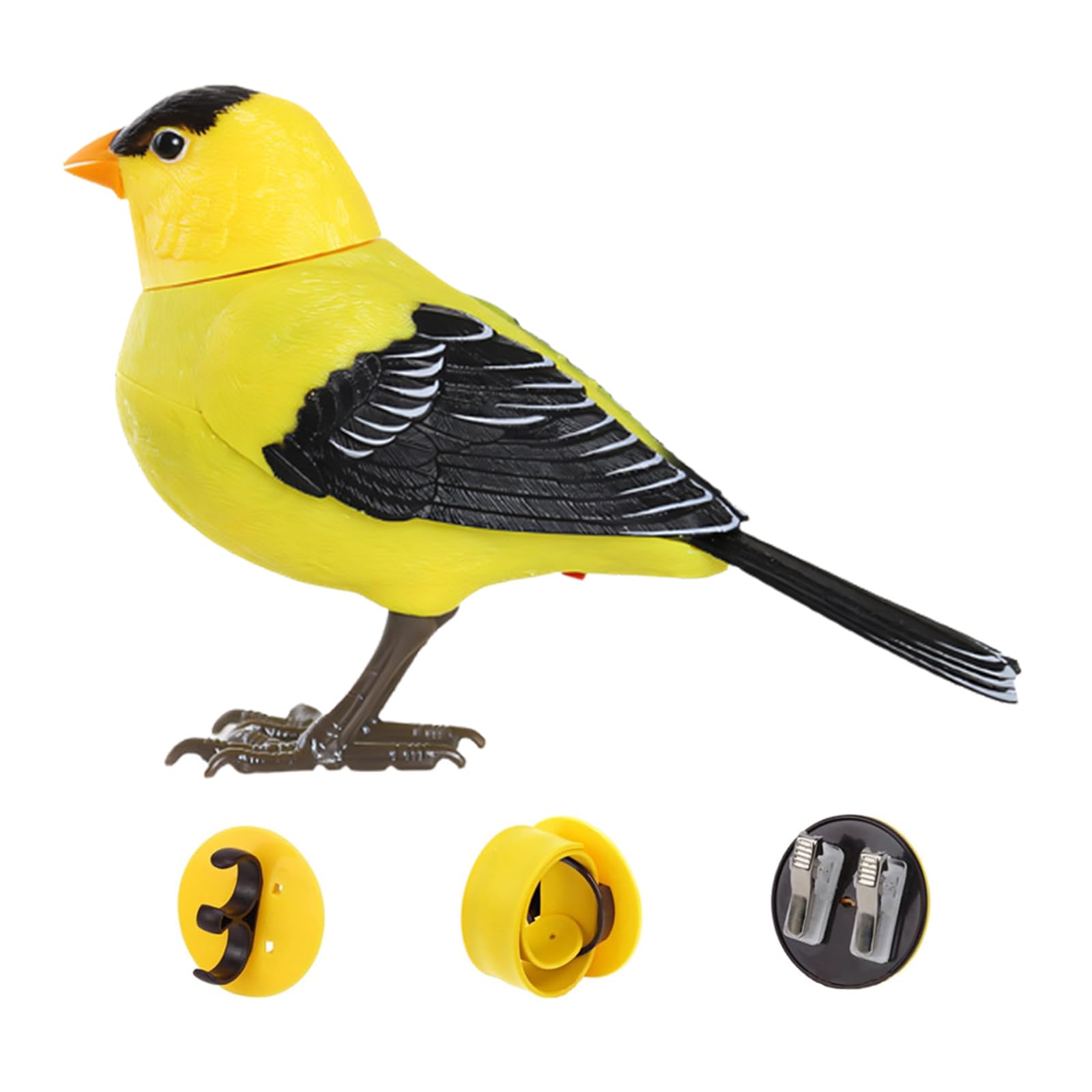 Shntig Activated Chirping Bird Decor Creative Present Option for Kids Celebration and Home Display Bird Figurine with Motion