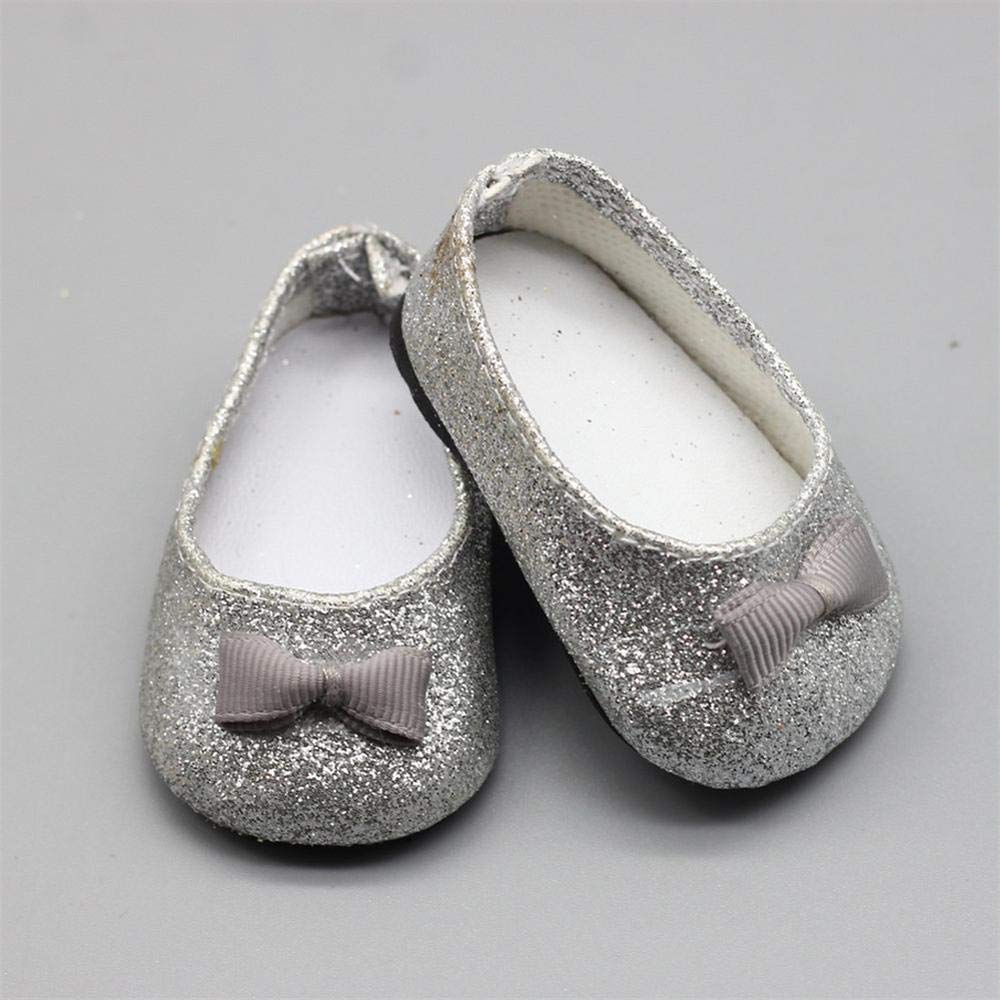 Sequins 7cm Shoes Fits 18 Inch Doll 43CM Zapf Baby Born Dolls Reborn Baby Doll S