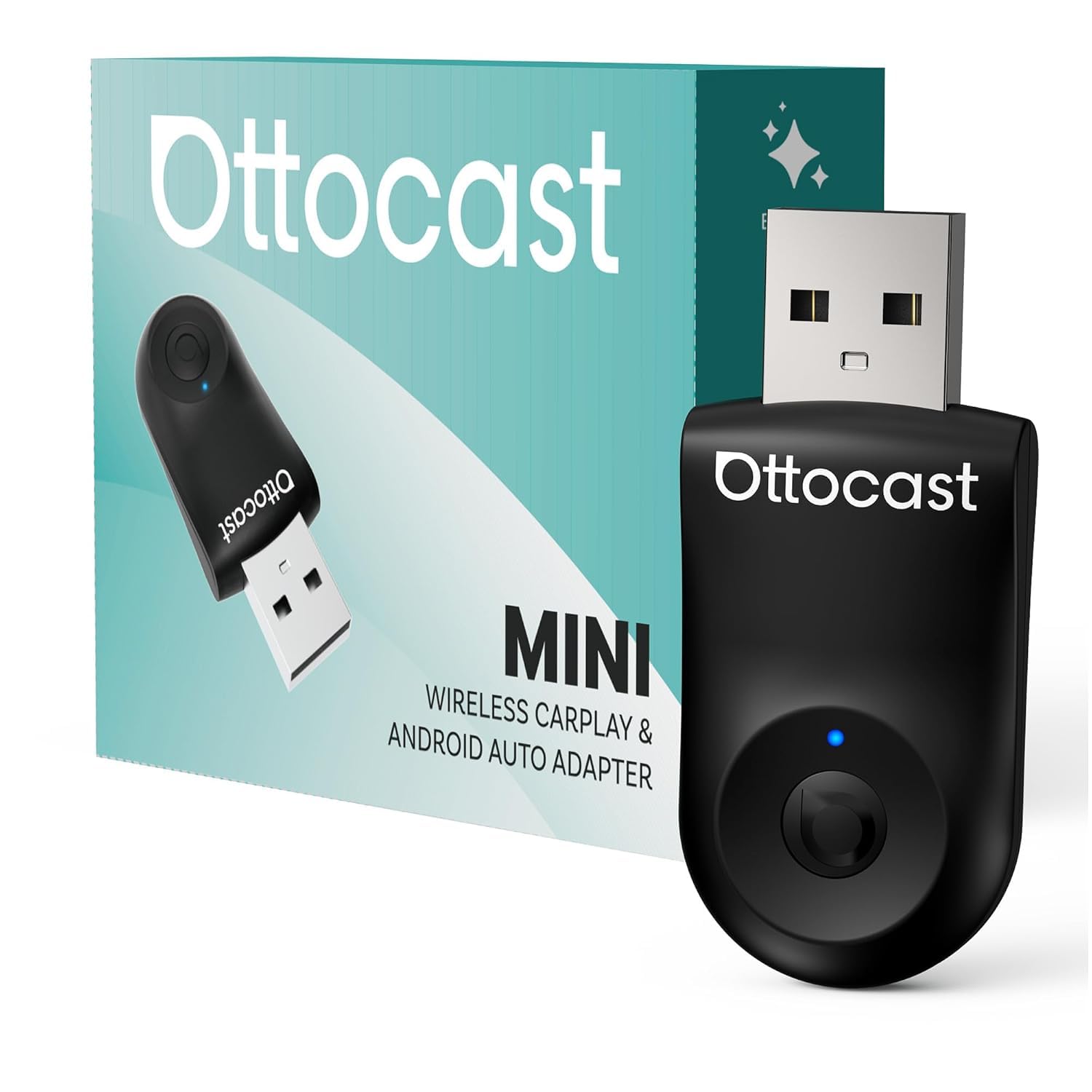 Ottocast Mini 2-in-1 Wireless Carplay Adapter by KMH & Wireless Dongle CarPlay or Android Auto Adapter for Car | USB C/A Bluetooth 5.3 5.8Ghz WiFi Reliable Connectivity (Pack of 1)-image-49