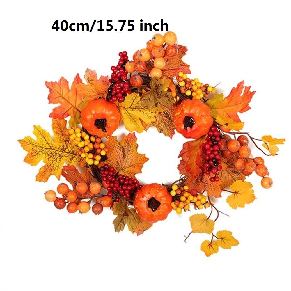 Guirlande De Noël Feuilles D'Érable Pinecone Guirlande Suspendue Décoration De Noël 15.75 Pouce 1