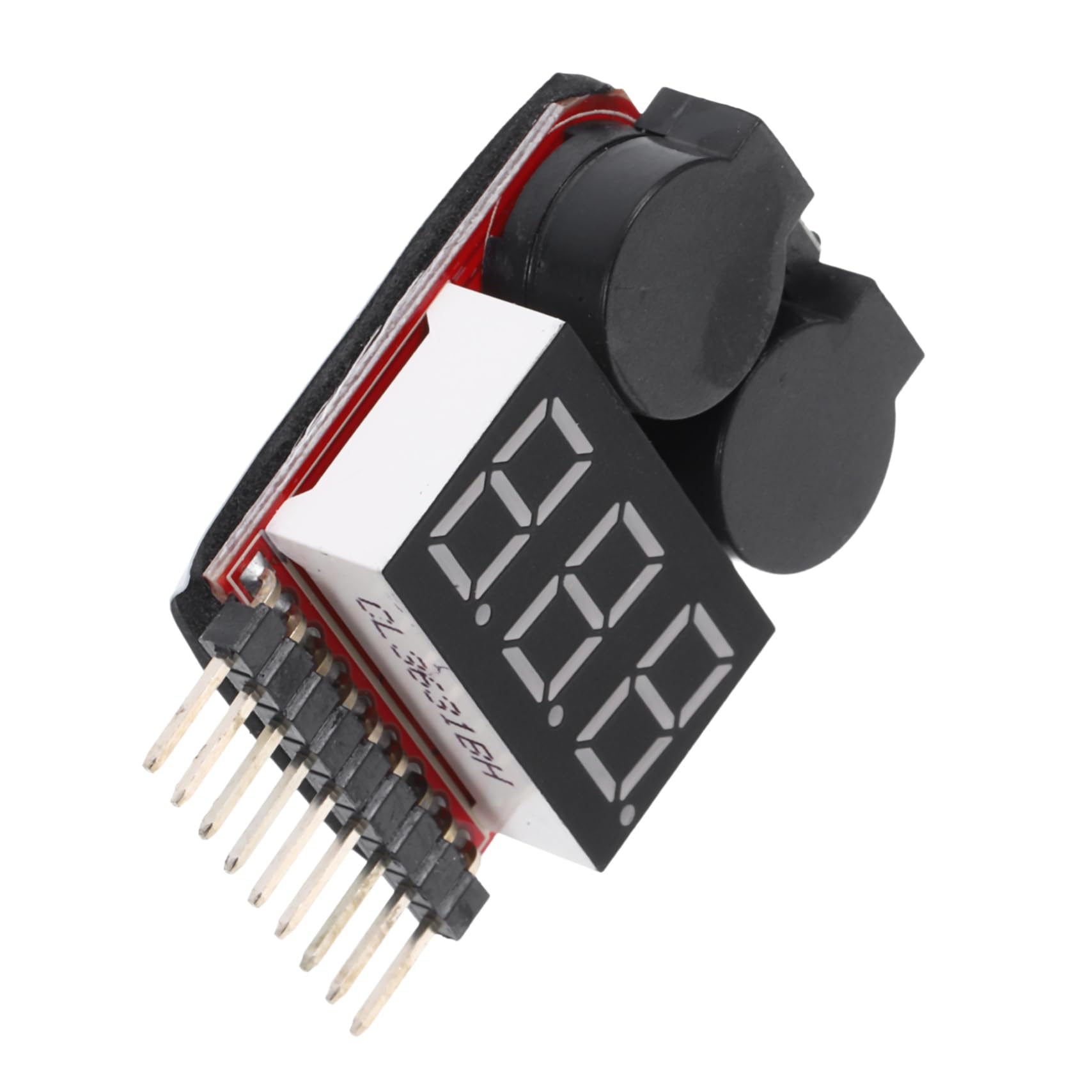 DIYEAH Lithium Ion Battery Tester with Buzzer Alarm Digital Capacity Check for Batteries Low Voltage Alert Lightweight Voltage Tester for Monitoring Battery Power