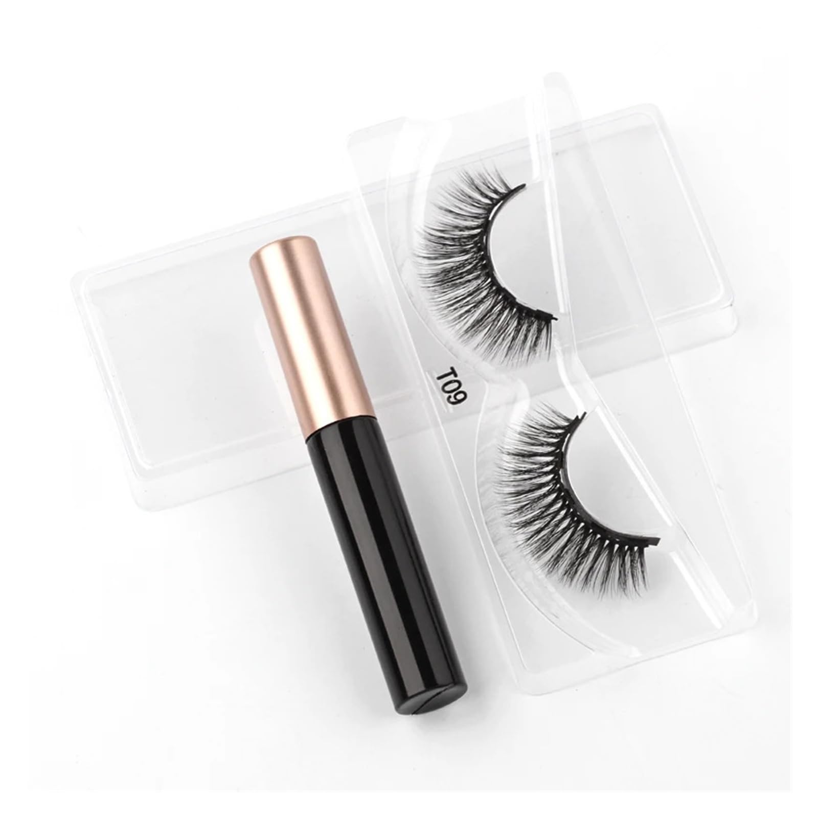 UAMOU Rzęsy magnetyczne rzęsy 3/20/100 szt. 3D sztuczne rzęsy z norek magnes eyeliner naturalny zestaw rzęs długotrwałe rzęsy wesoło (kolor: 40Lashes 12Eyeliner)