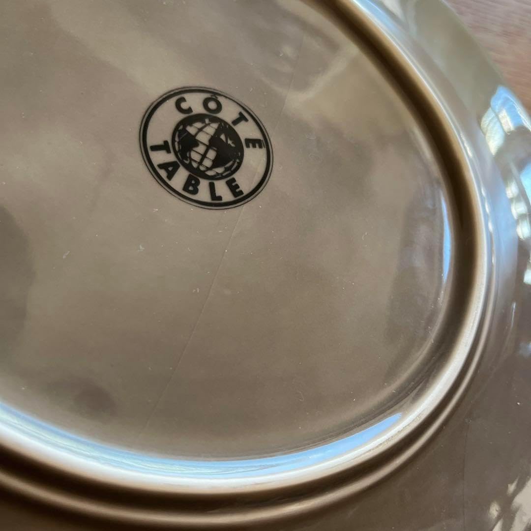 フランス製　COTE TABLE　コテターブル　グレージュ　皿　4客 フランス製 COTE TABLE コテターブル グレージュ 皿 4客 コテターブル