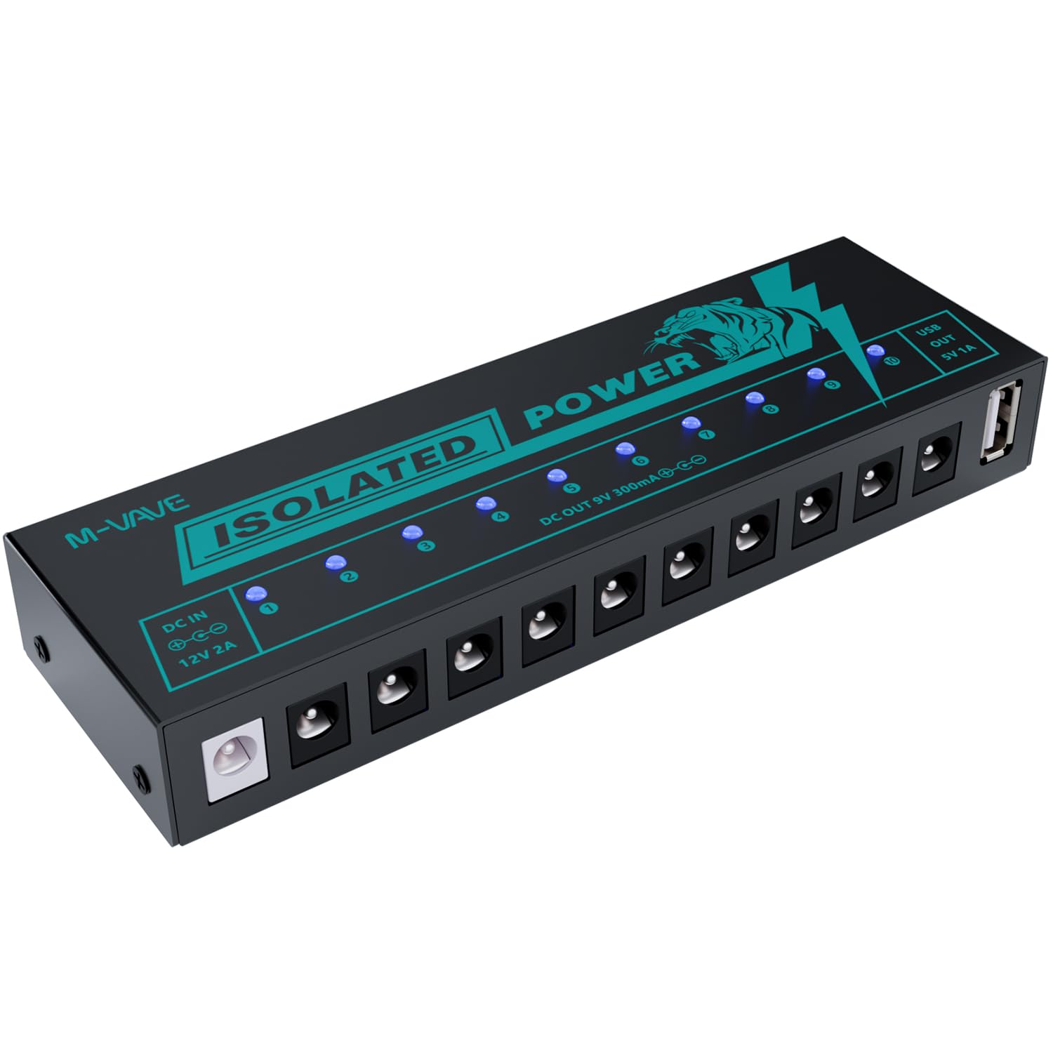 M-VAVE SK2 Isolated Guitar Pedal Power Supply unit