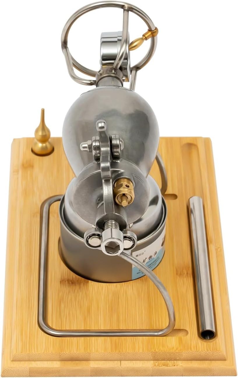 CañóN Palomitero Chino Acero Inoxidable Manual de Alta PresióN Palomitera con ManóMetro y VáLvula de Seguridad Maquina de Palomitas de Maiz para Disfrutar en Reuniones(520ml)