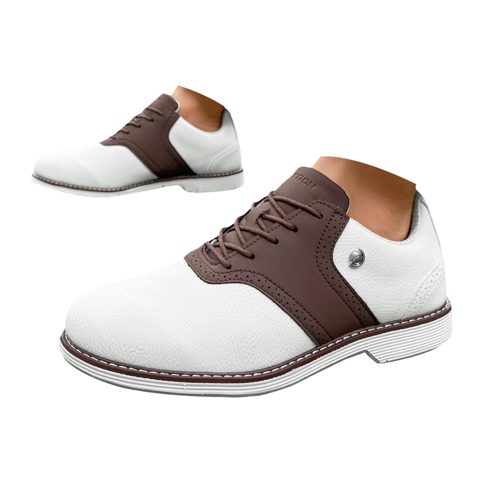 Zapatos de golf para hombre, con cordones, elegantes, informales, talla